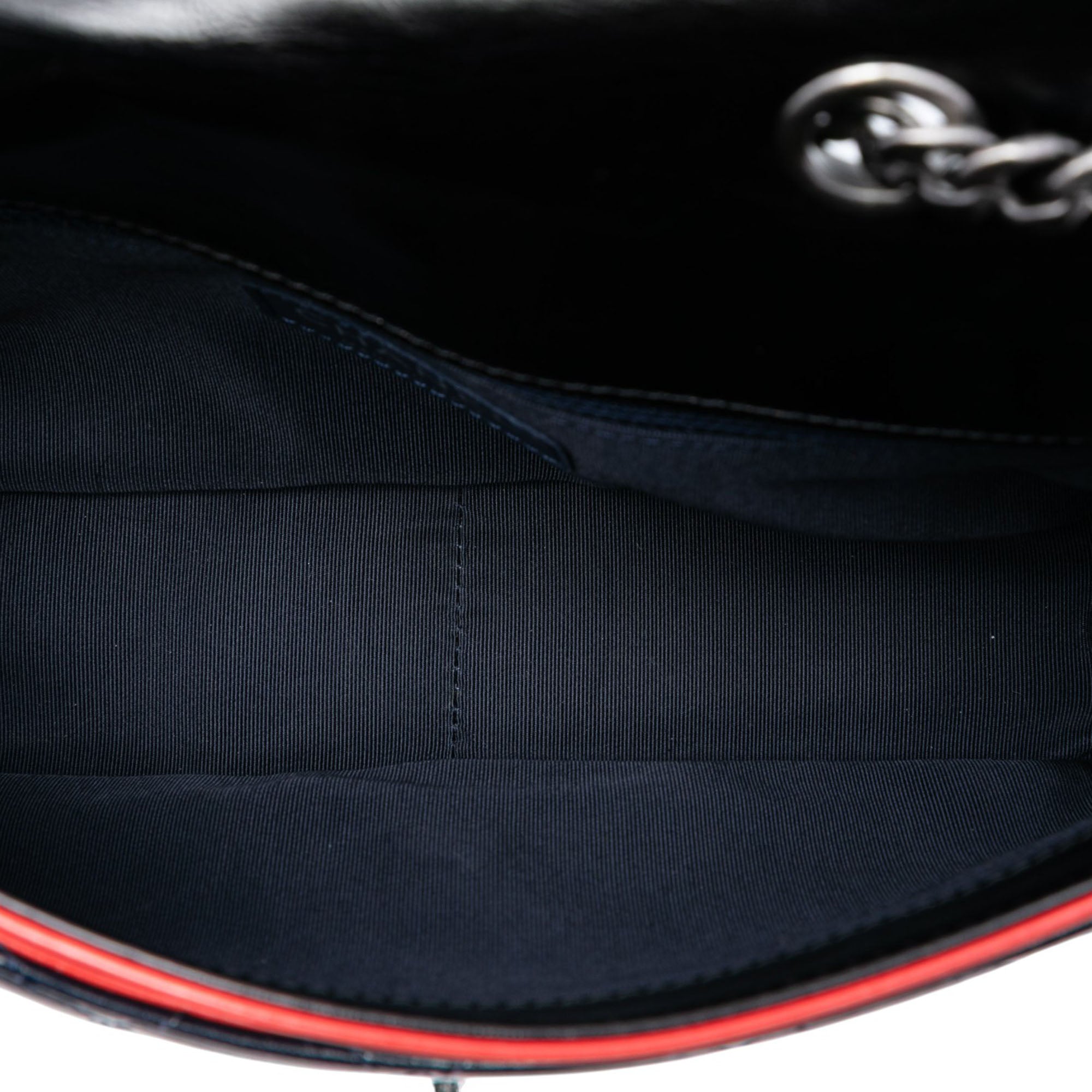Chanel Medium Tricolor Quilted Glazed Calfskin CC Plate Flap - image 4