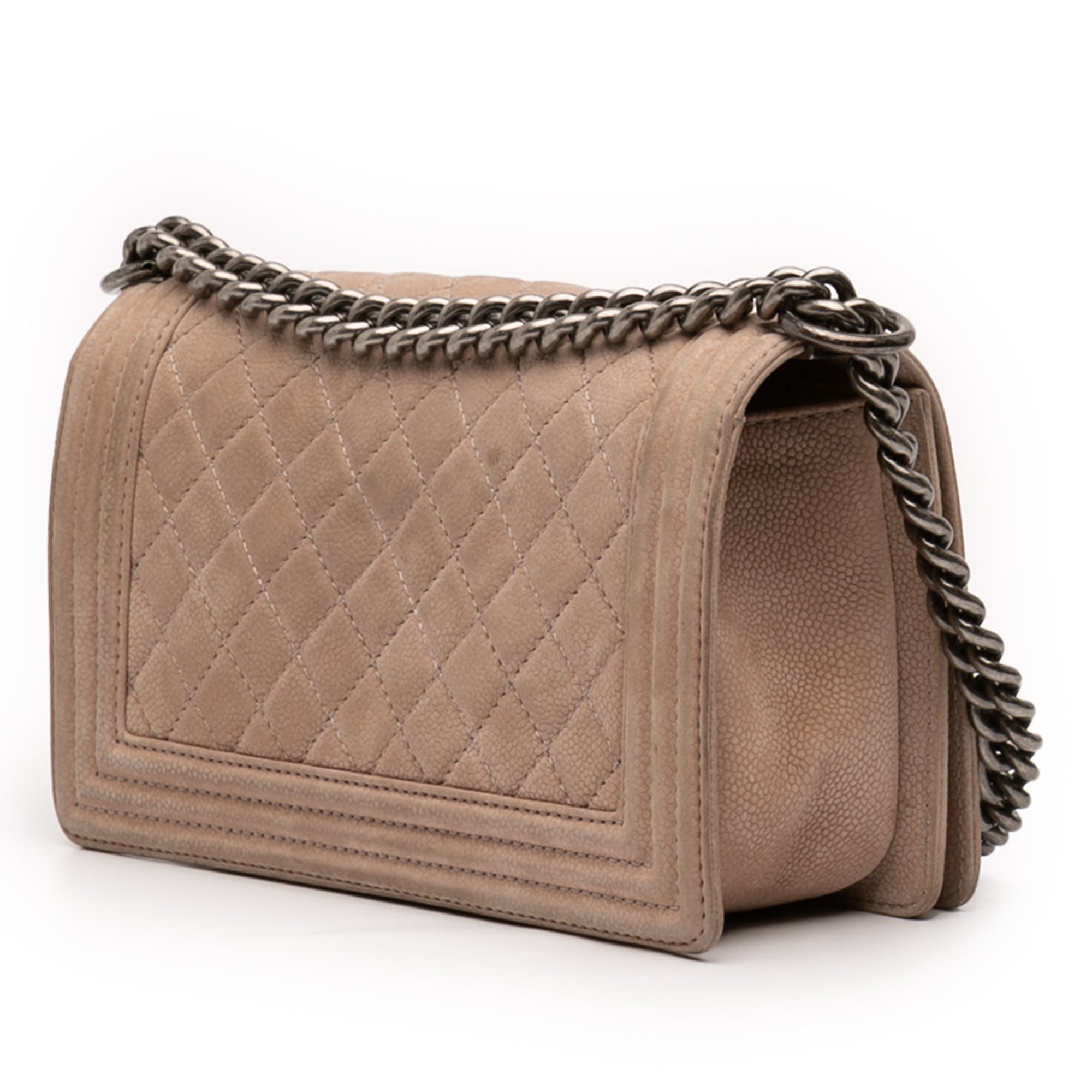 Chanel Old Medium Quilted Caviar Boy Flap - image 2