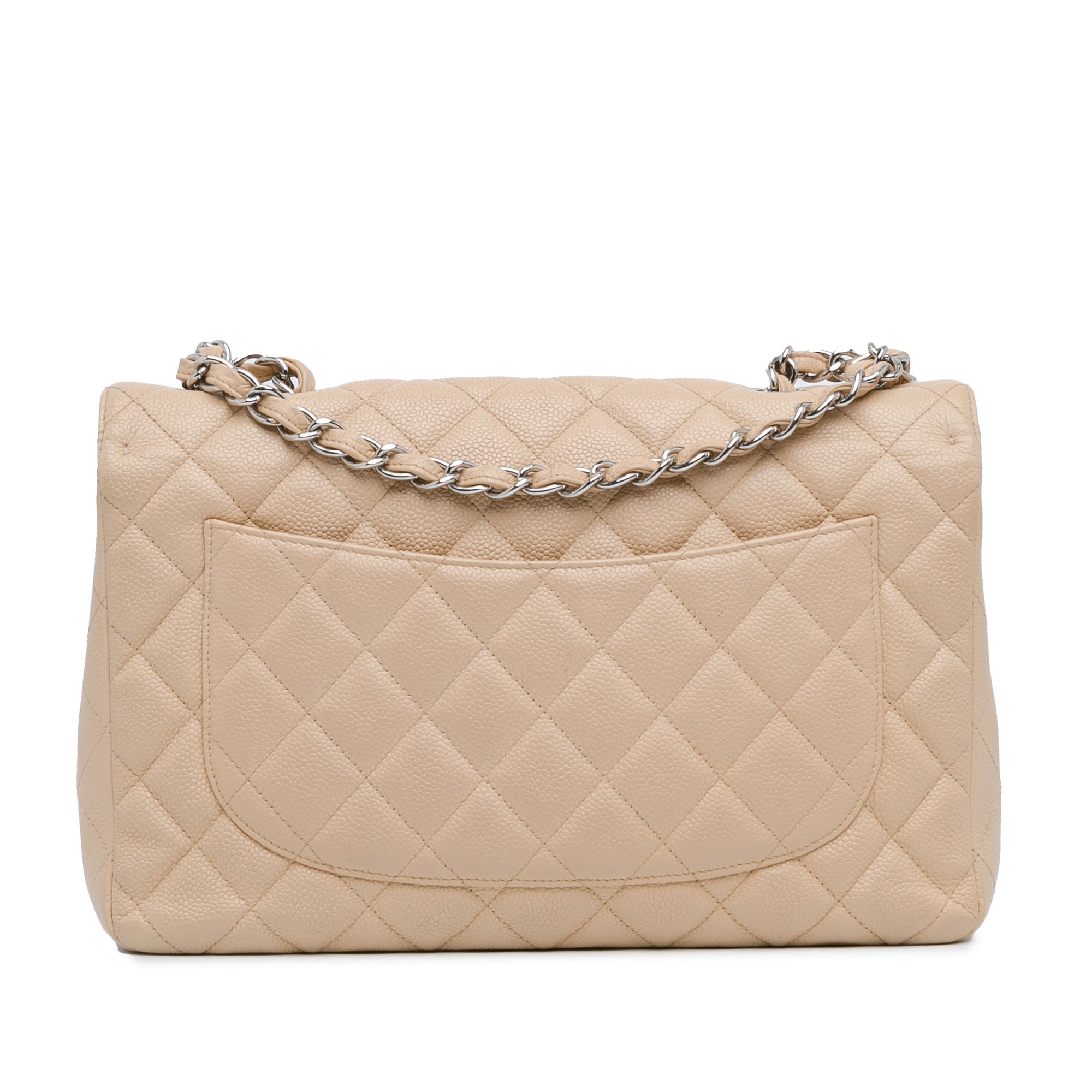 Chanel Jumbo Classic Caviar Single Flap - image 3