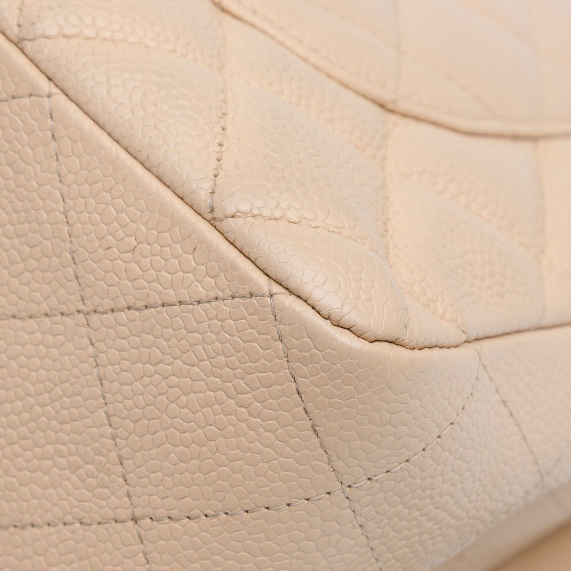 Chanel Jumbo Classic Caviar Single Flap - image 9