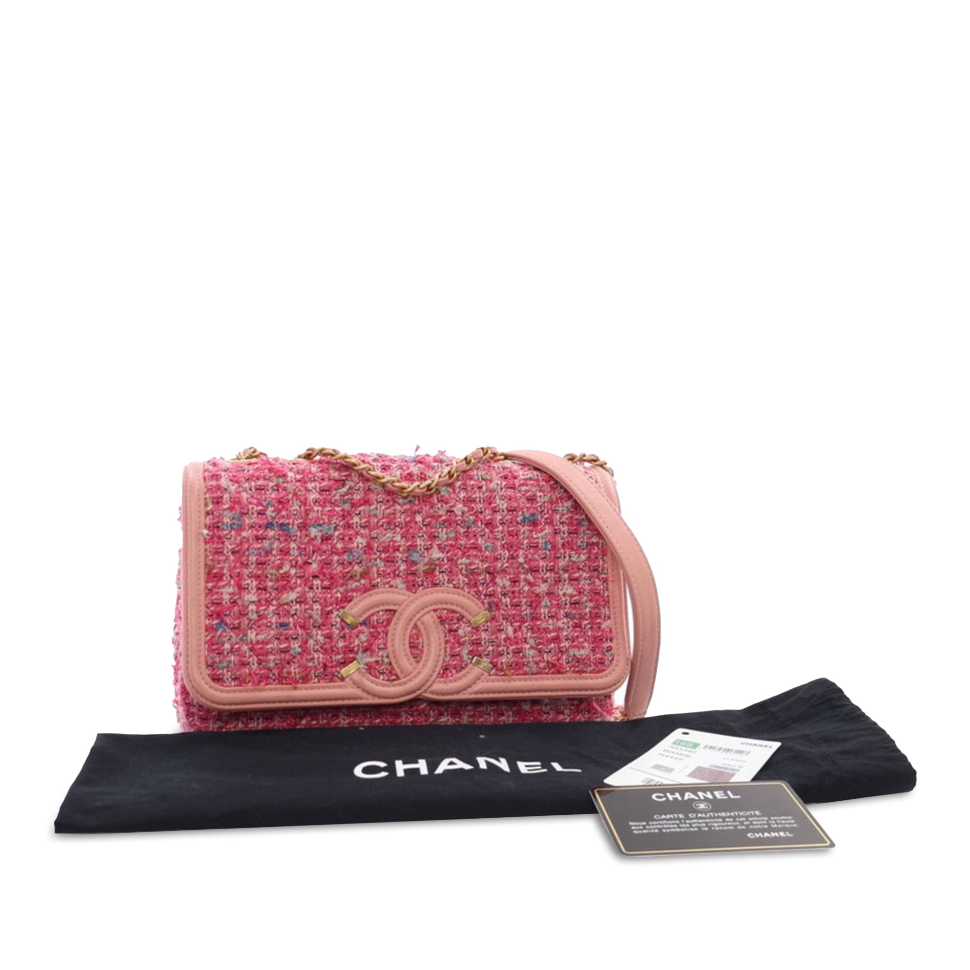 Chanel Medium Tweed CC Filigree Flap - image 12