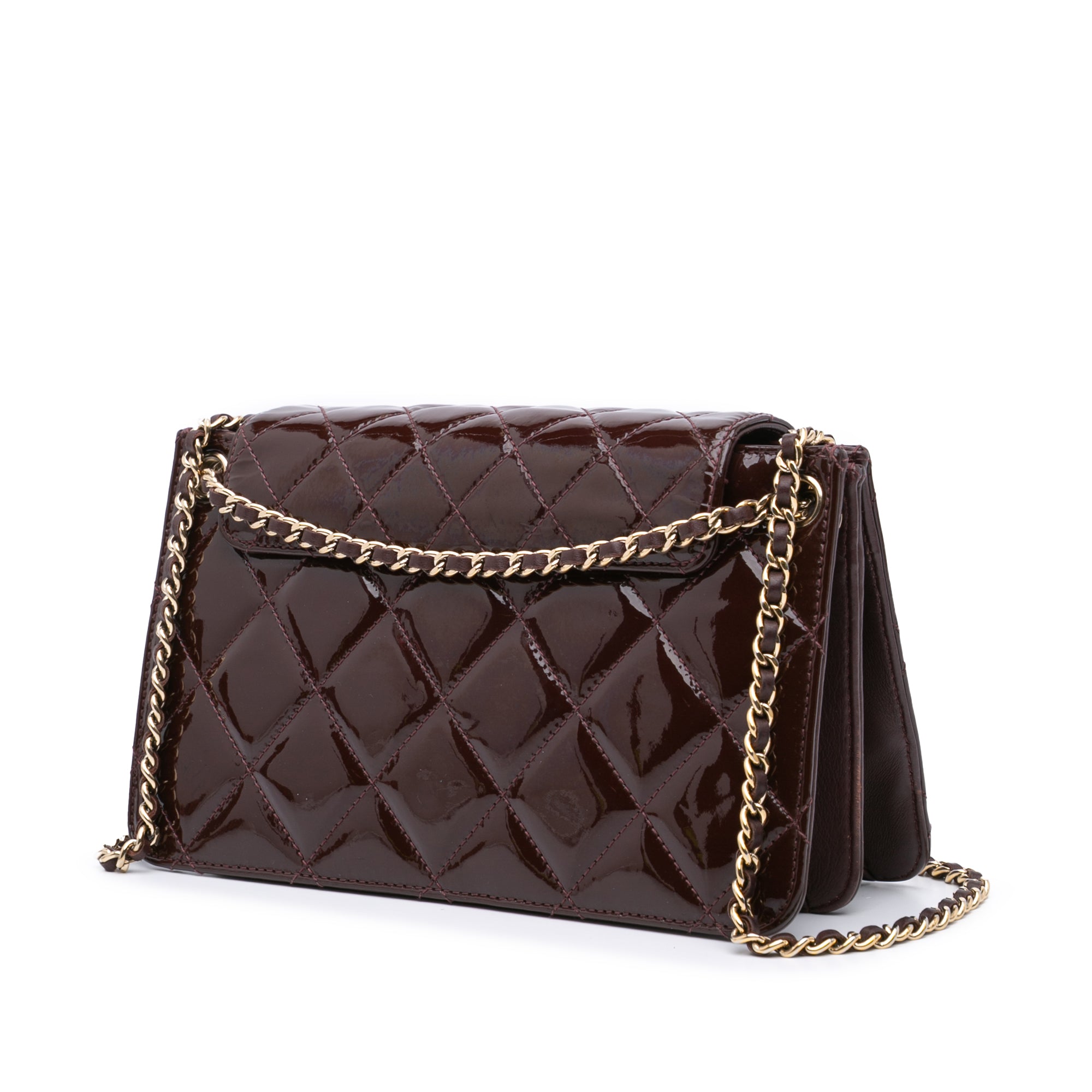 Chanel Quilted Patent Golden Class Accordion Flap - image 2
