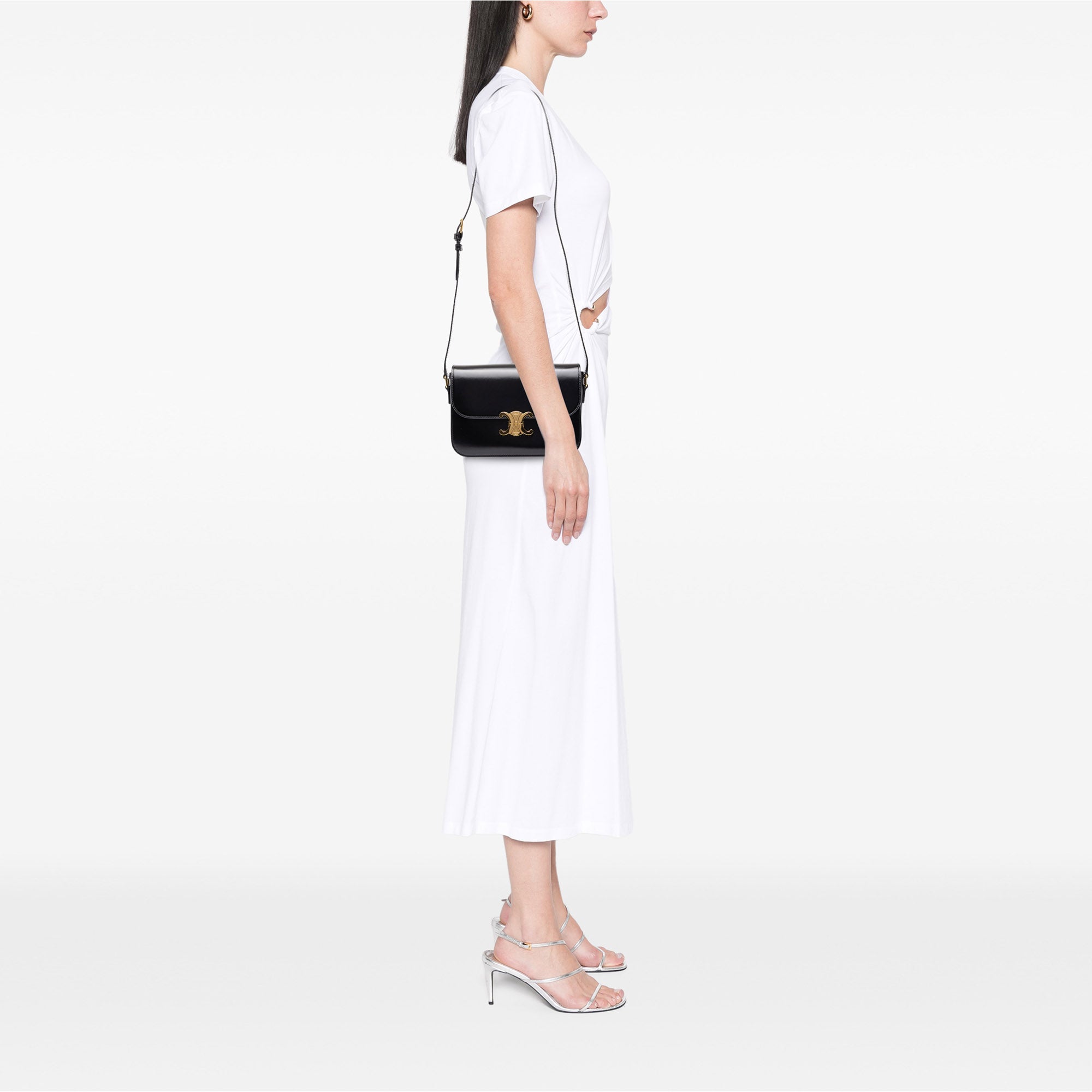 Celine Classique Shiny Calfskin Triomphe Crossbody - image 6