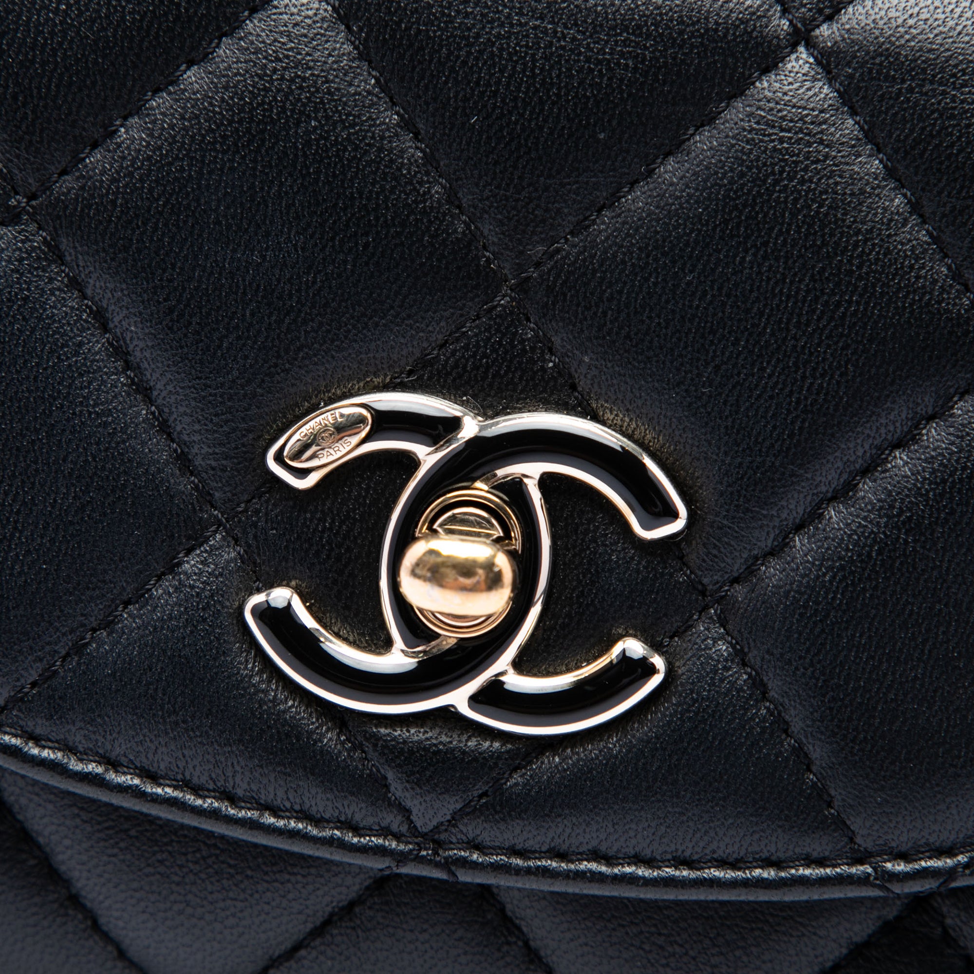 Chanel Mini Quilted Lambskin Cocovado Ribbon Chain Flap - image 5