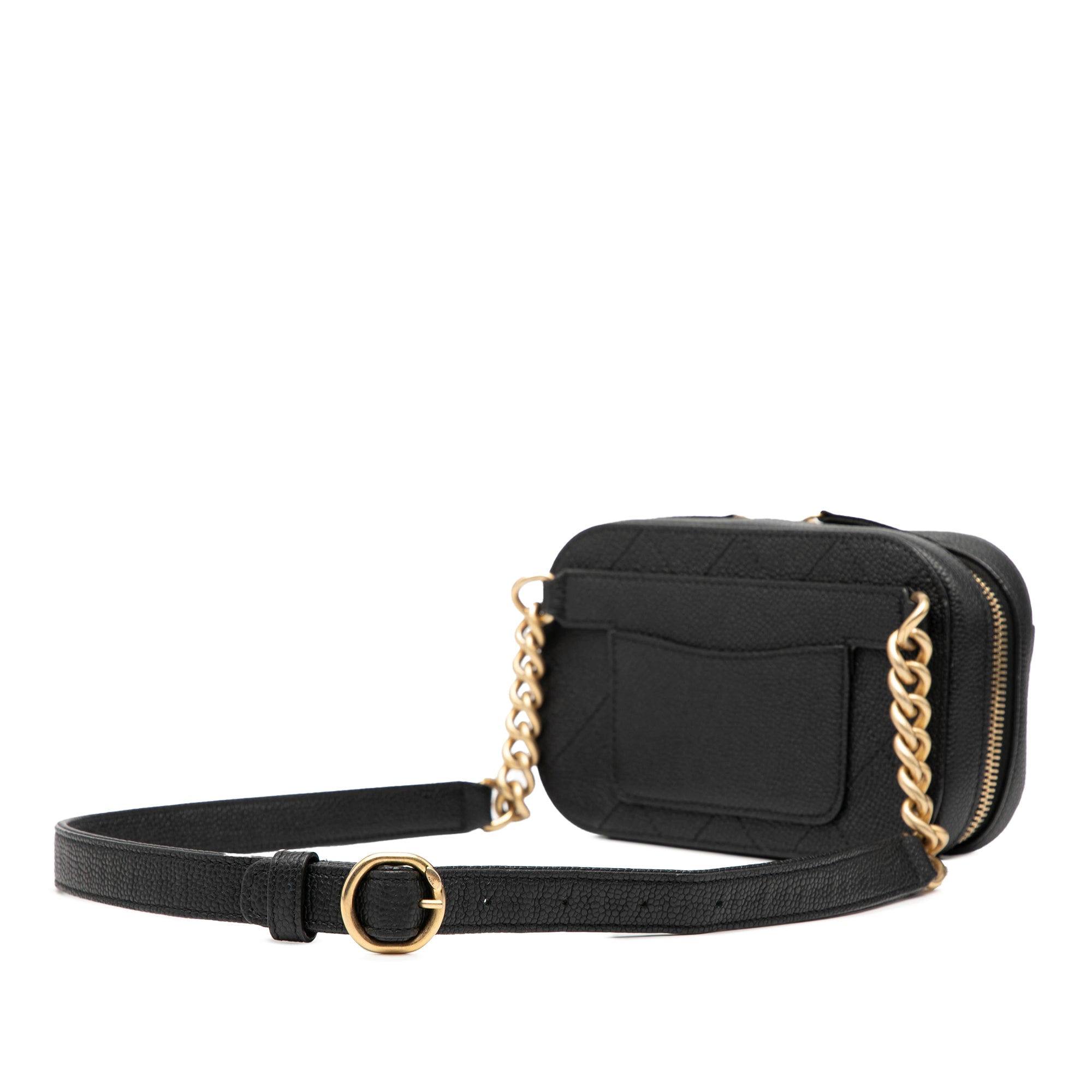 Chanel CC Stitched Caviar Chic Affinity Belt Bag - image 2