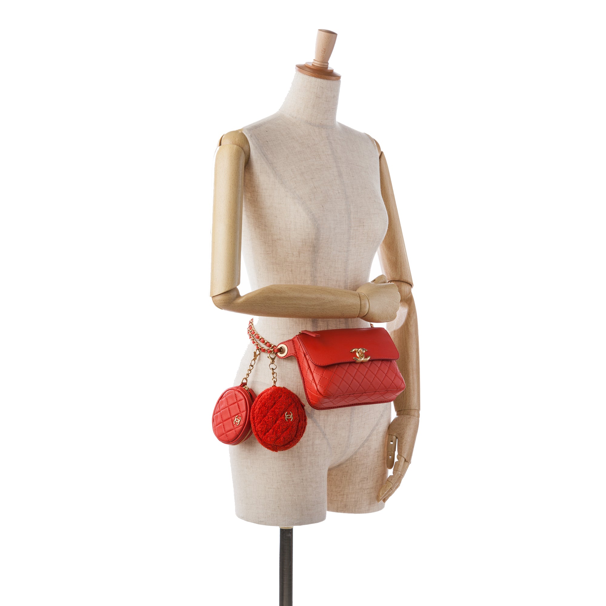 Chanel CC Quilted Calfskin Flap Belt Bag and Coin Purse - image 14