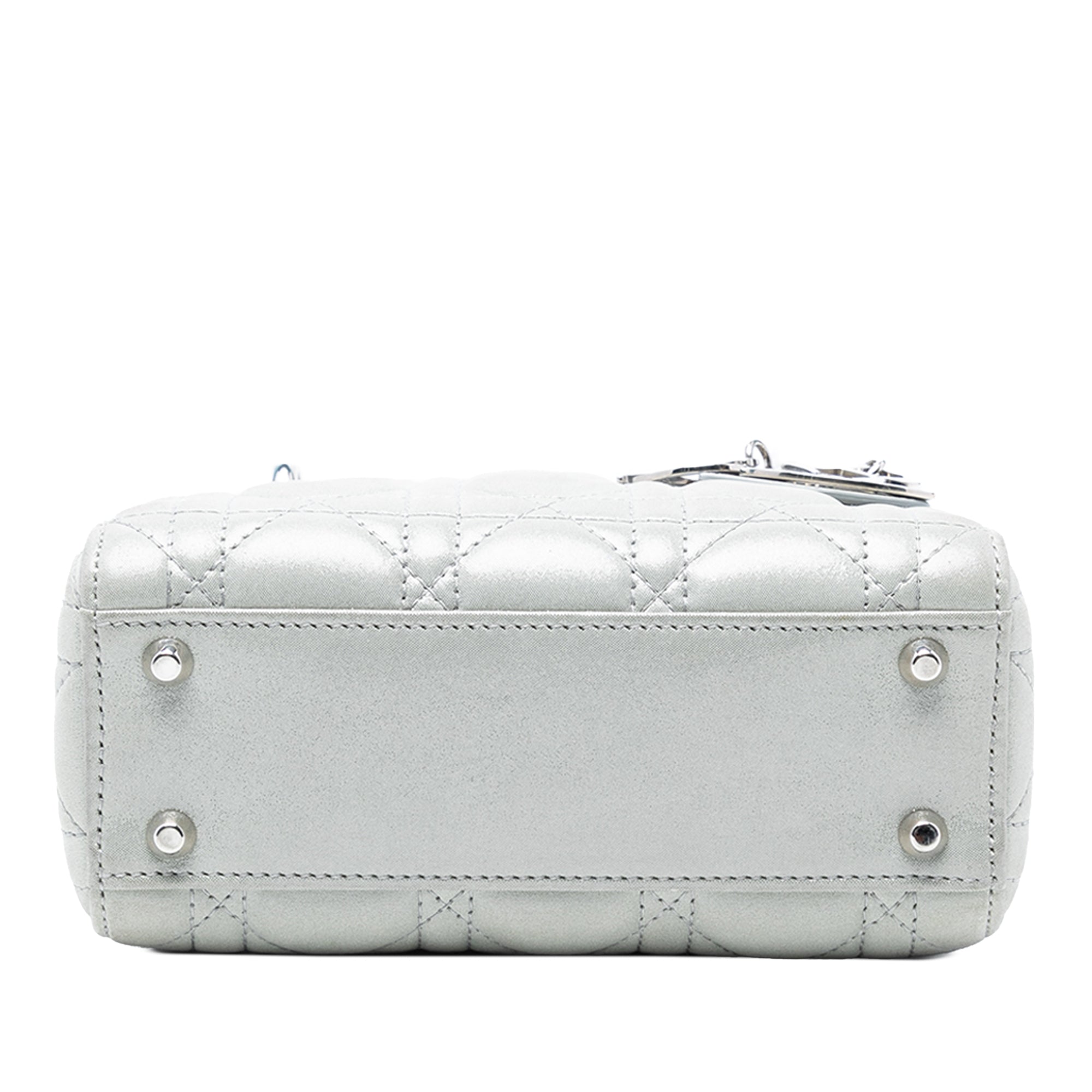 Dior Mini Iridescent Lambskin Cannage Lady Dior - image 3