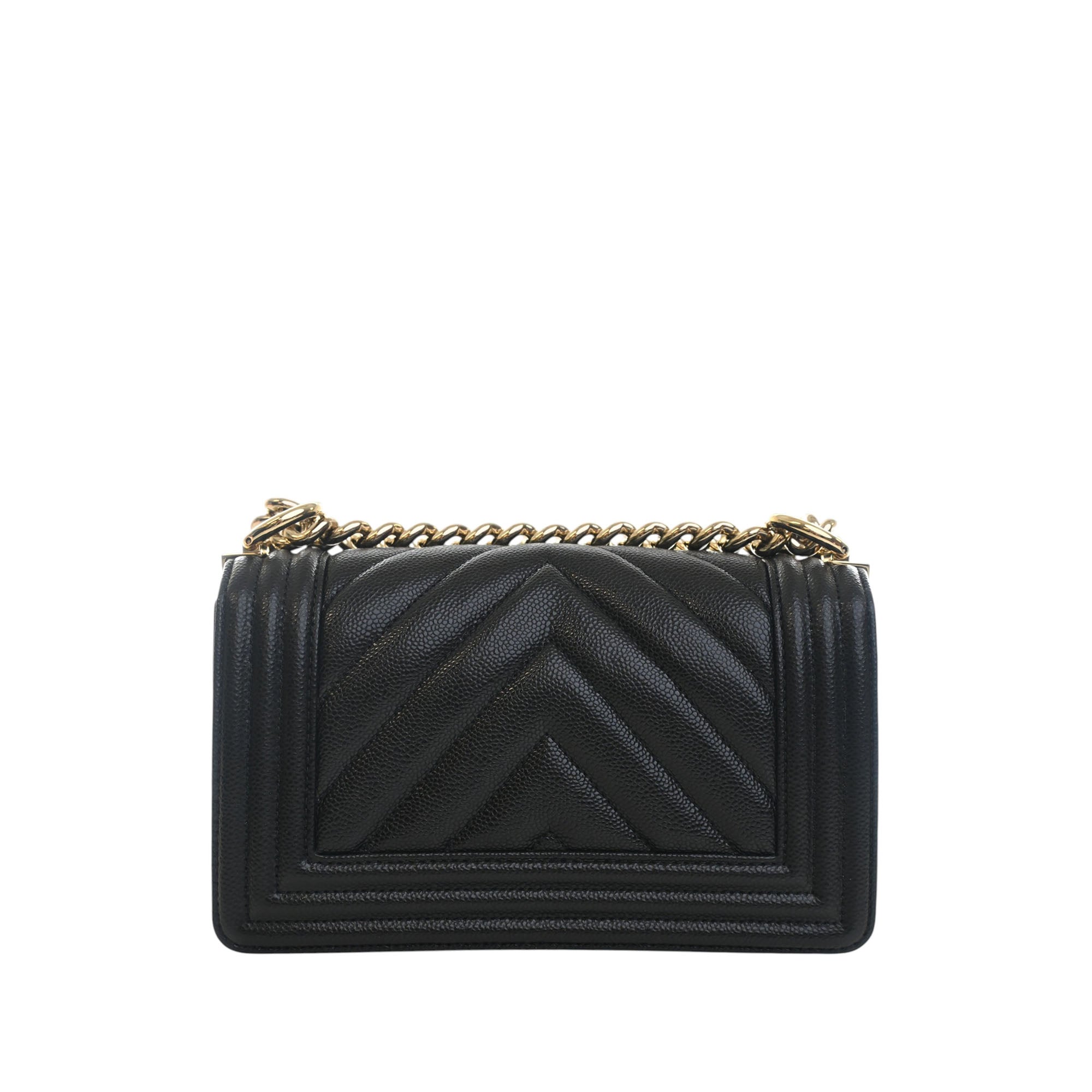 Chanel Small Chevron Caviar Boy Flap - image 2