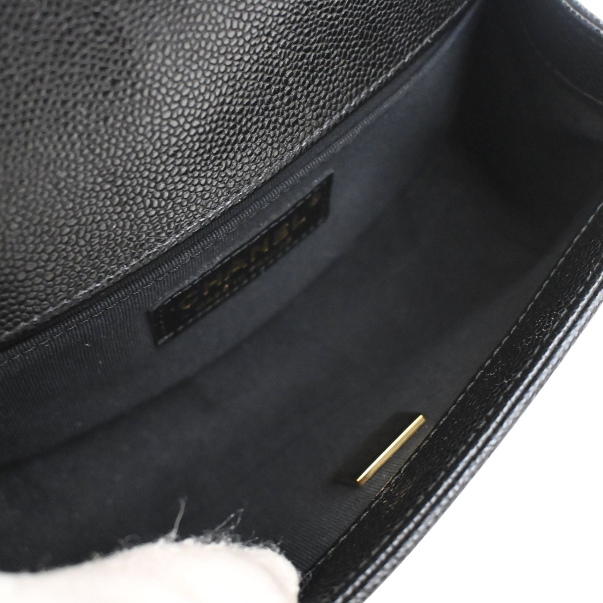Chanel Small Chevron Caviar Boy Flap - image 4