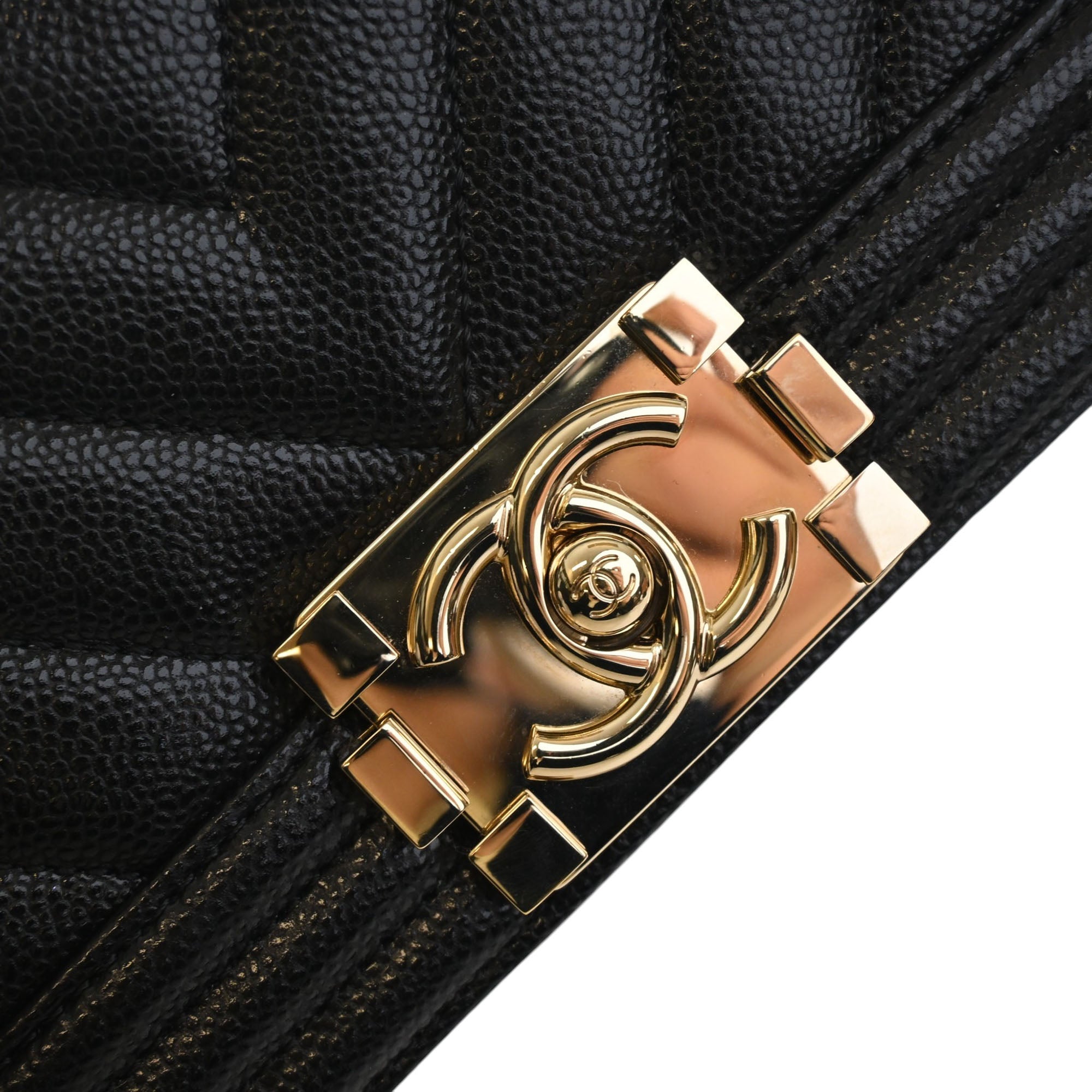 Chanel Small Chevron Caviar Boy Flap - image 6