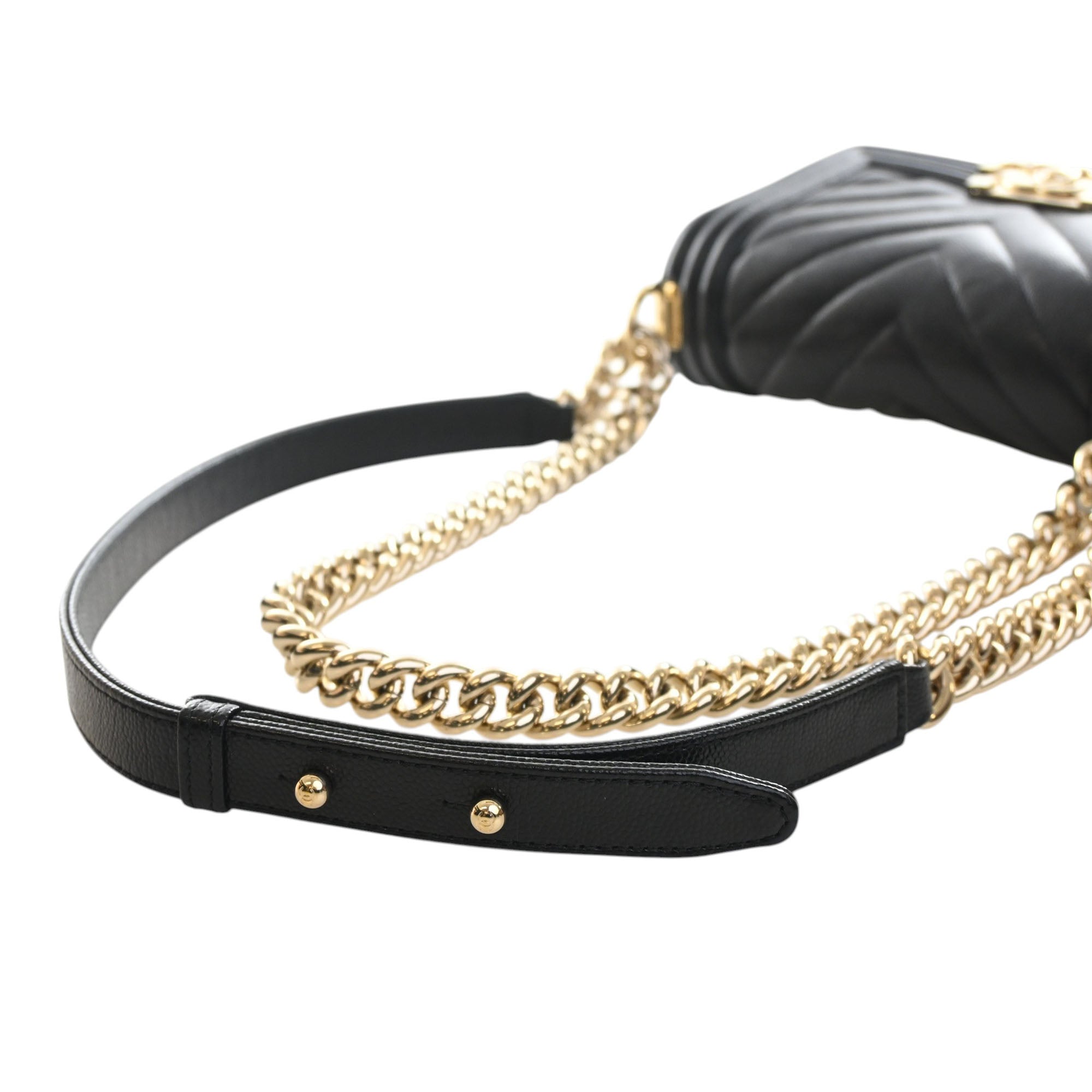 Chanel Small Chevron Caviar Boy Flap - image 9