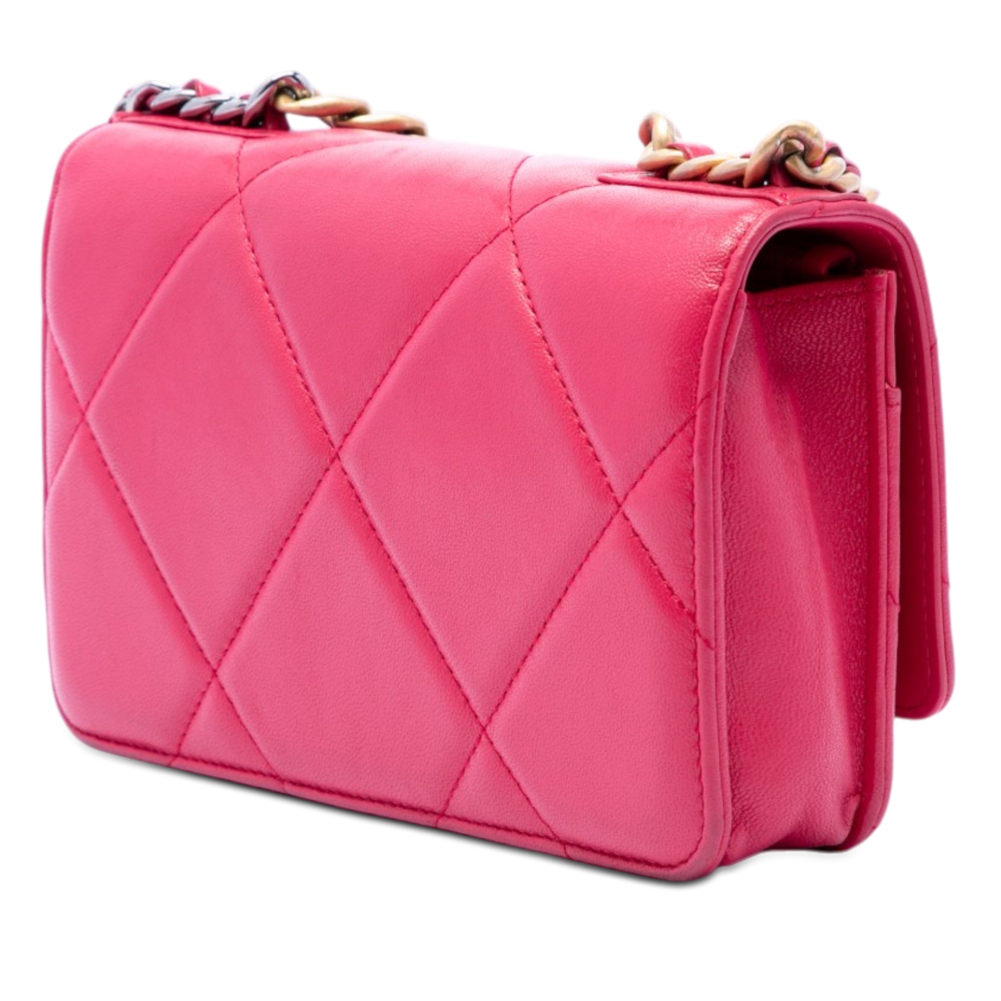 Chanel Quilted Lambskin 19 Wallet on Chain - image 2