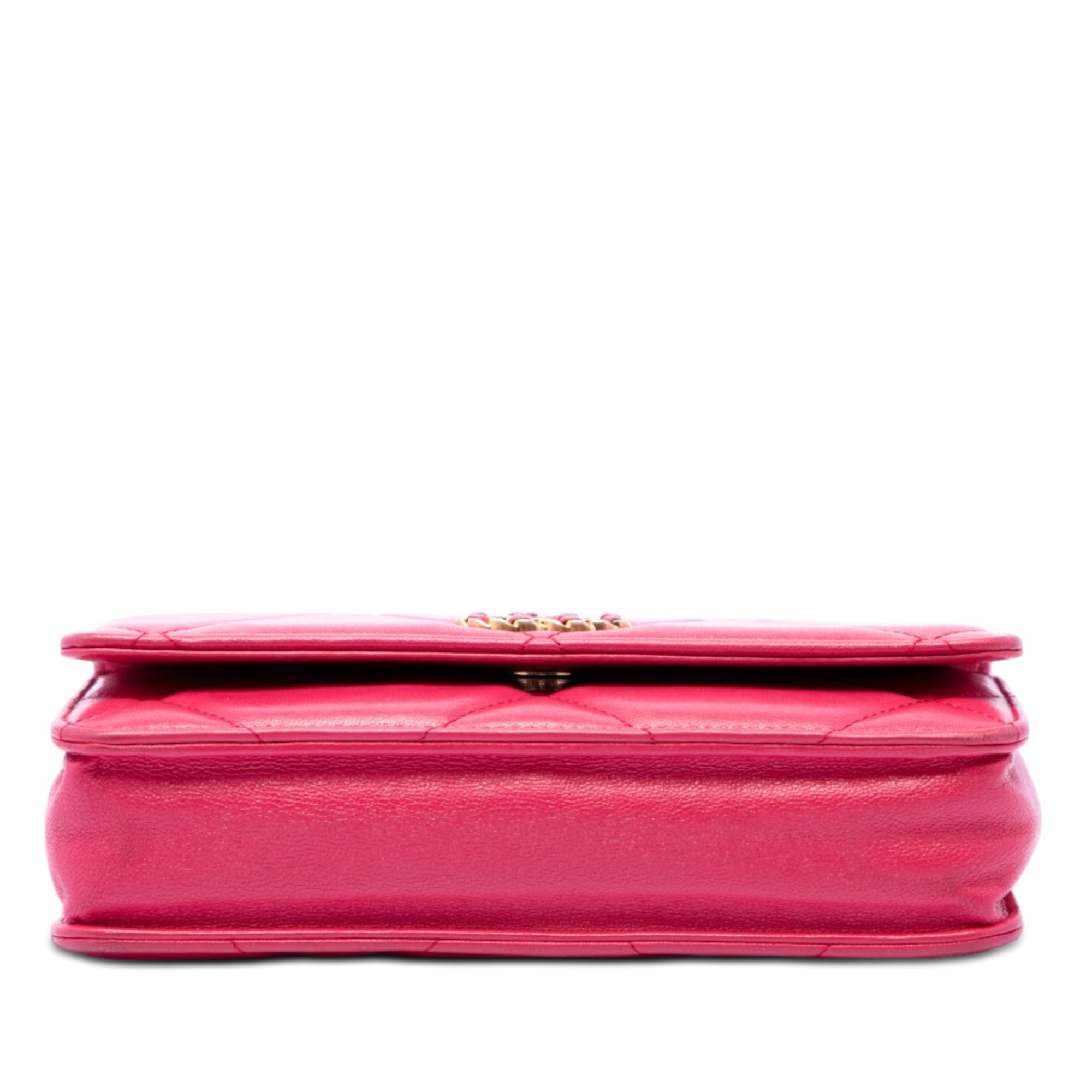 Chanel Quilted Lambskin 19 Wallet on Chain - image 3