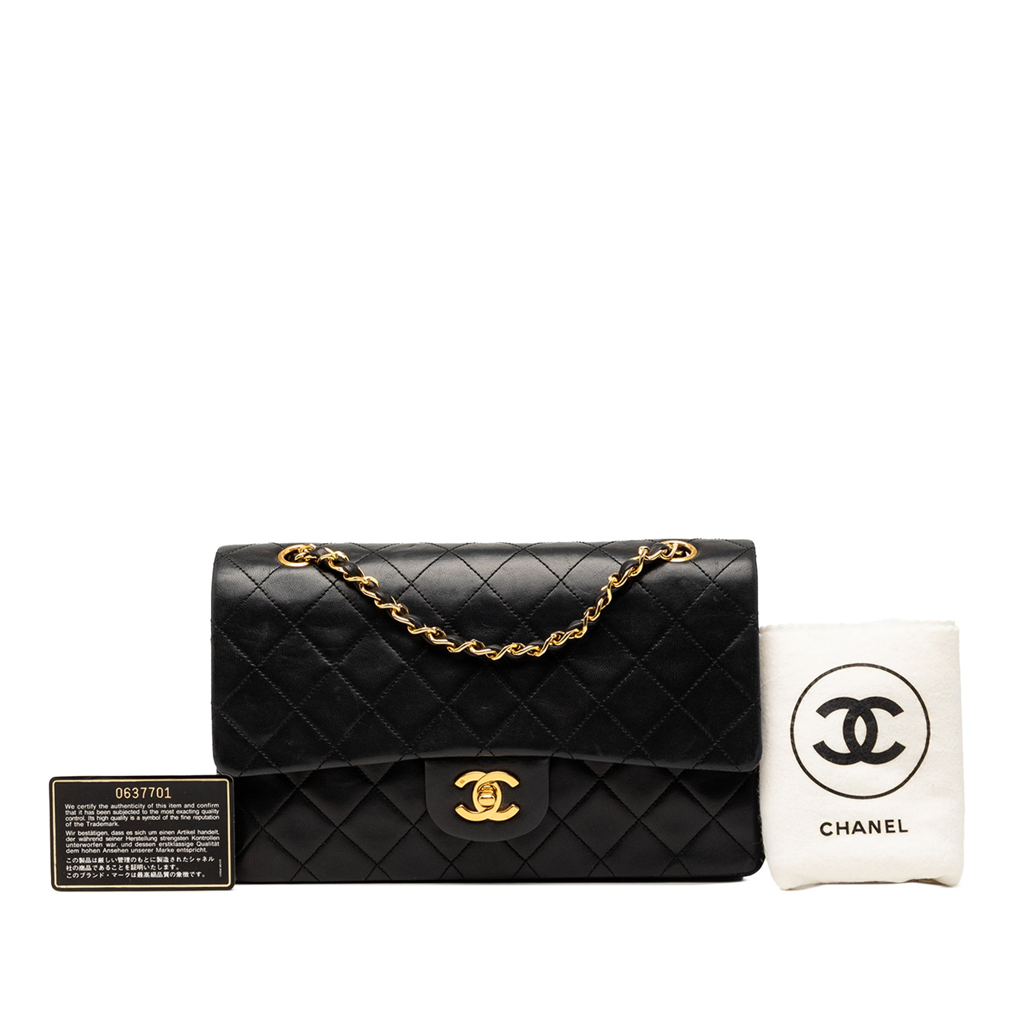 Chanel Medium Classic Lambskin Double Flap - image 8