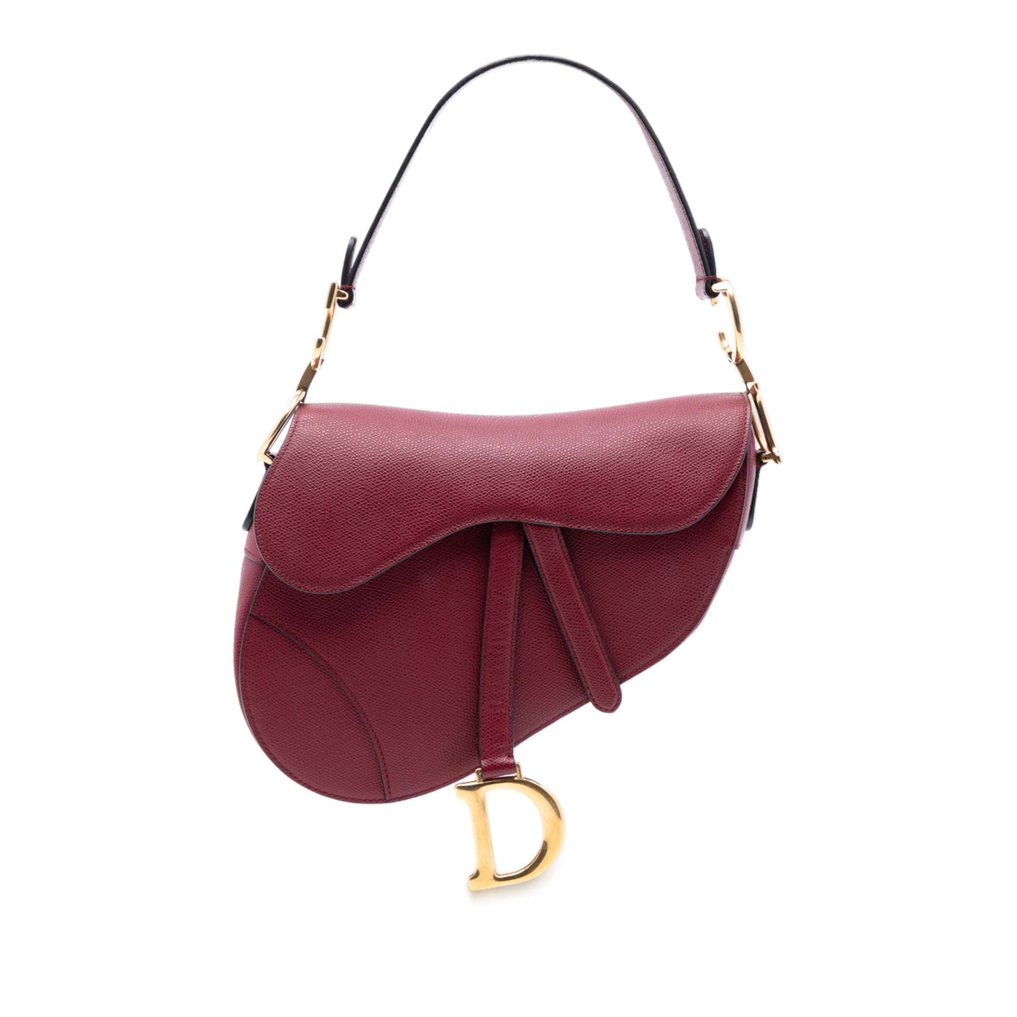 Dior Grained Calfskin Saddle Bag - image 1