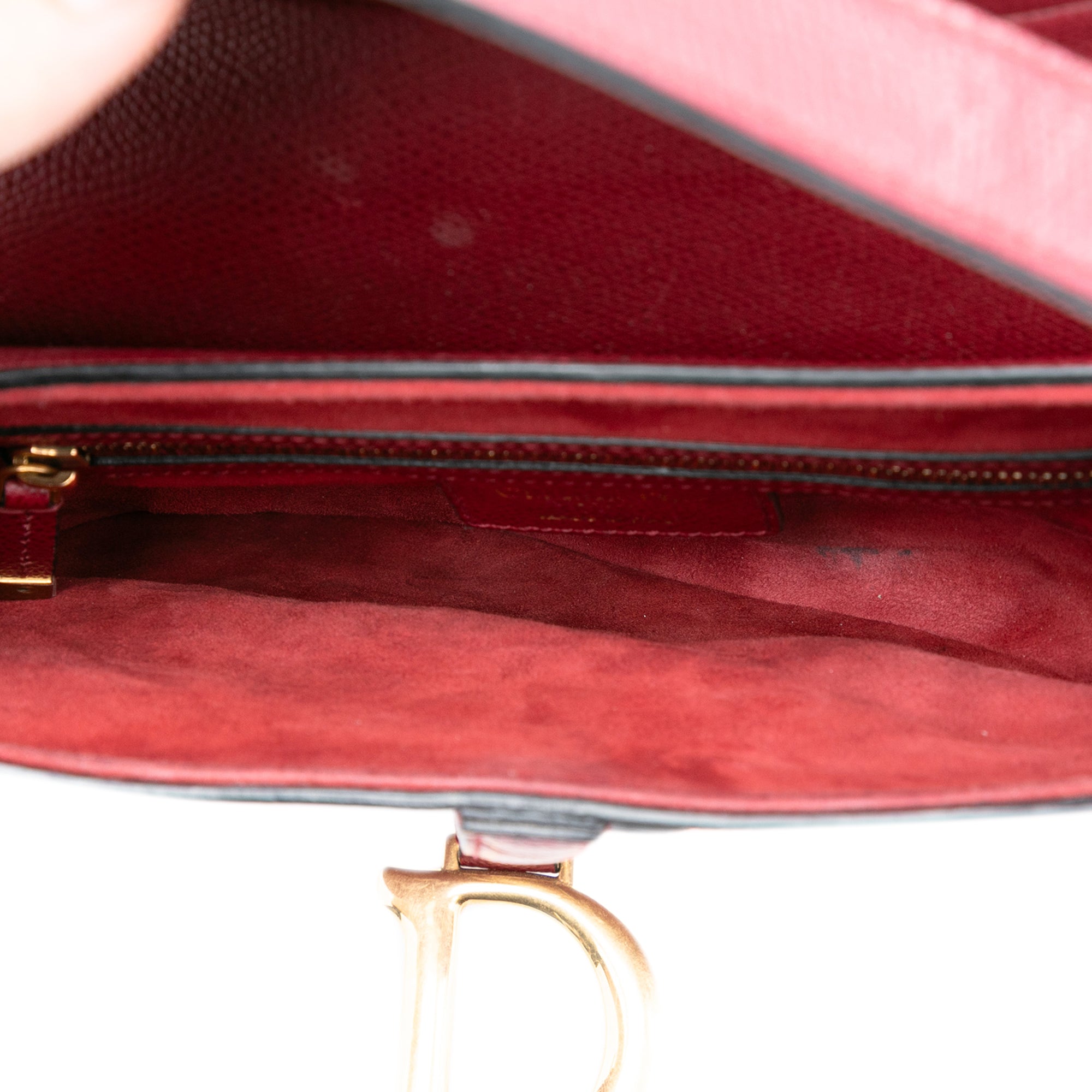 Dior Grained Calfskin Saddle Bag - image 4