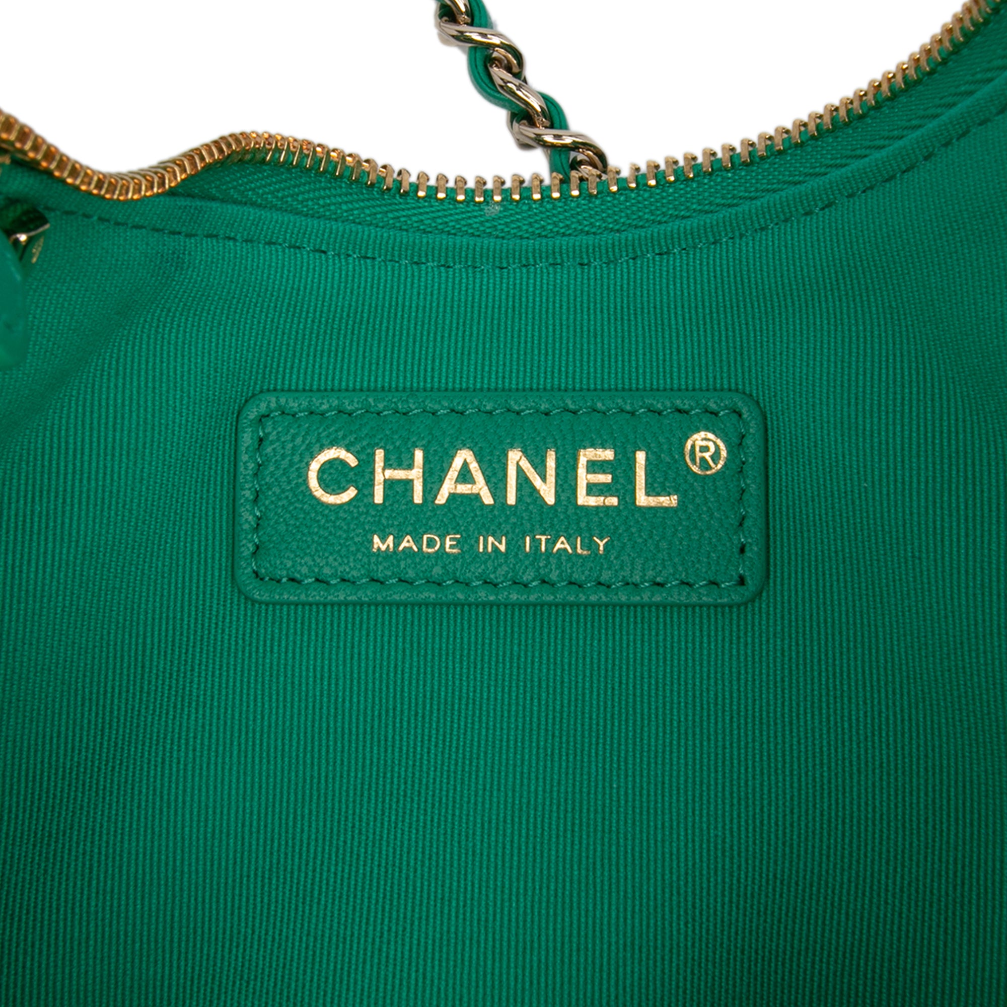 Chanel Small Quilted Lambskin Chain Around Hook Hobo Bag - image 5