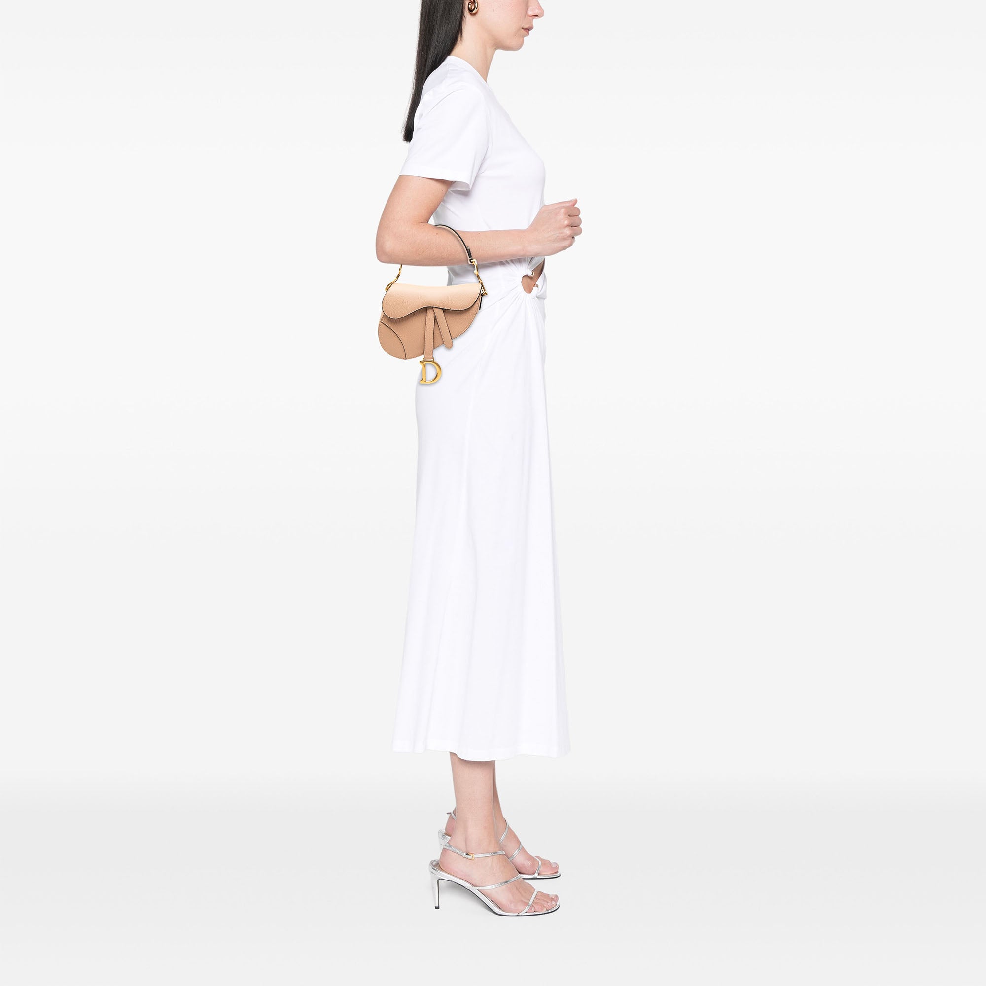 Dior Mini Grained Calfskin Saddle Bag - image 7