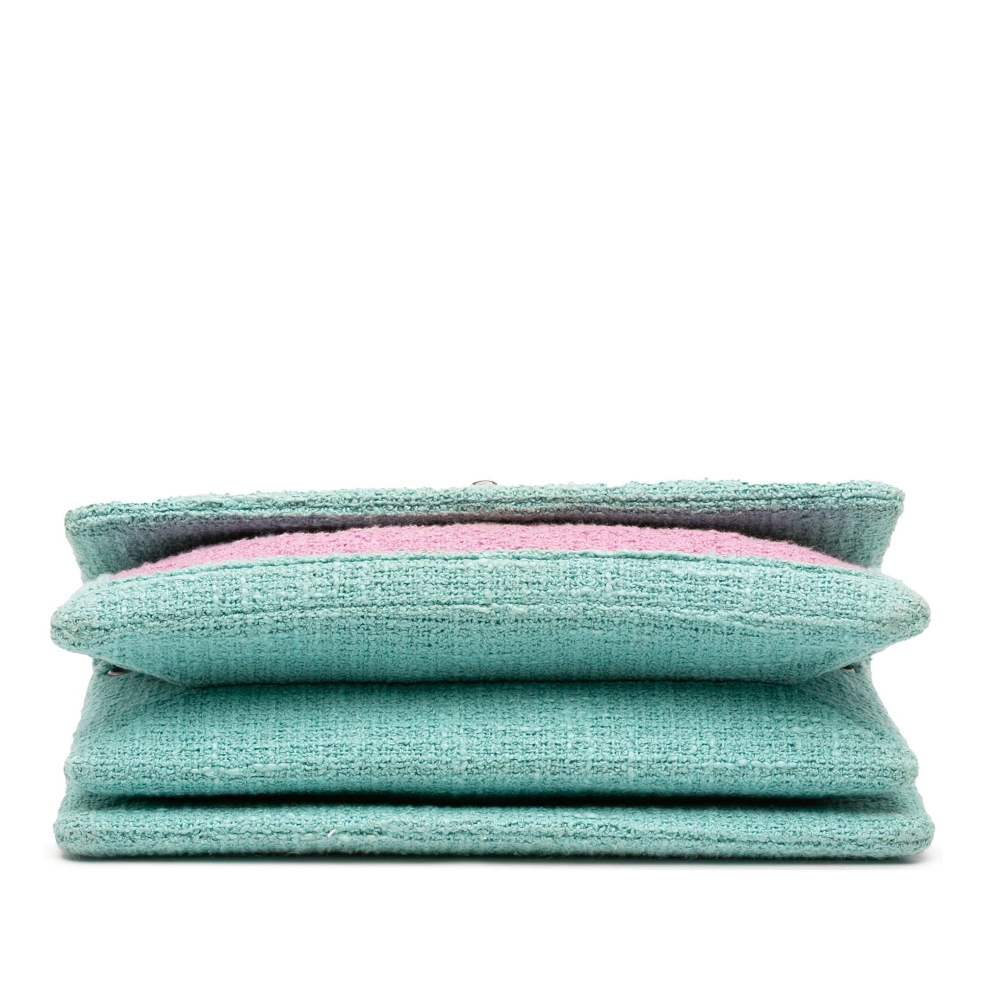 Chanel CC Quilted Bicolor Tweed Flap - image 3