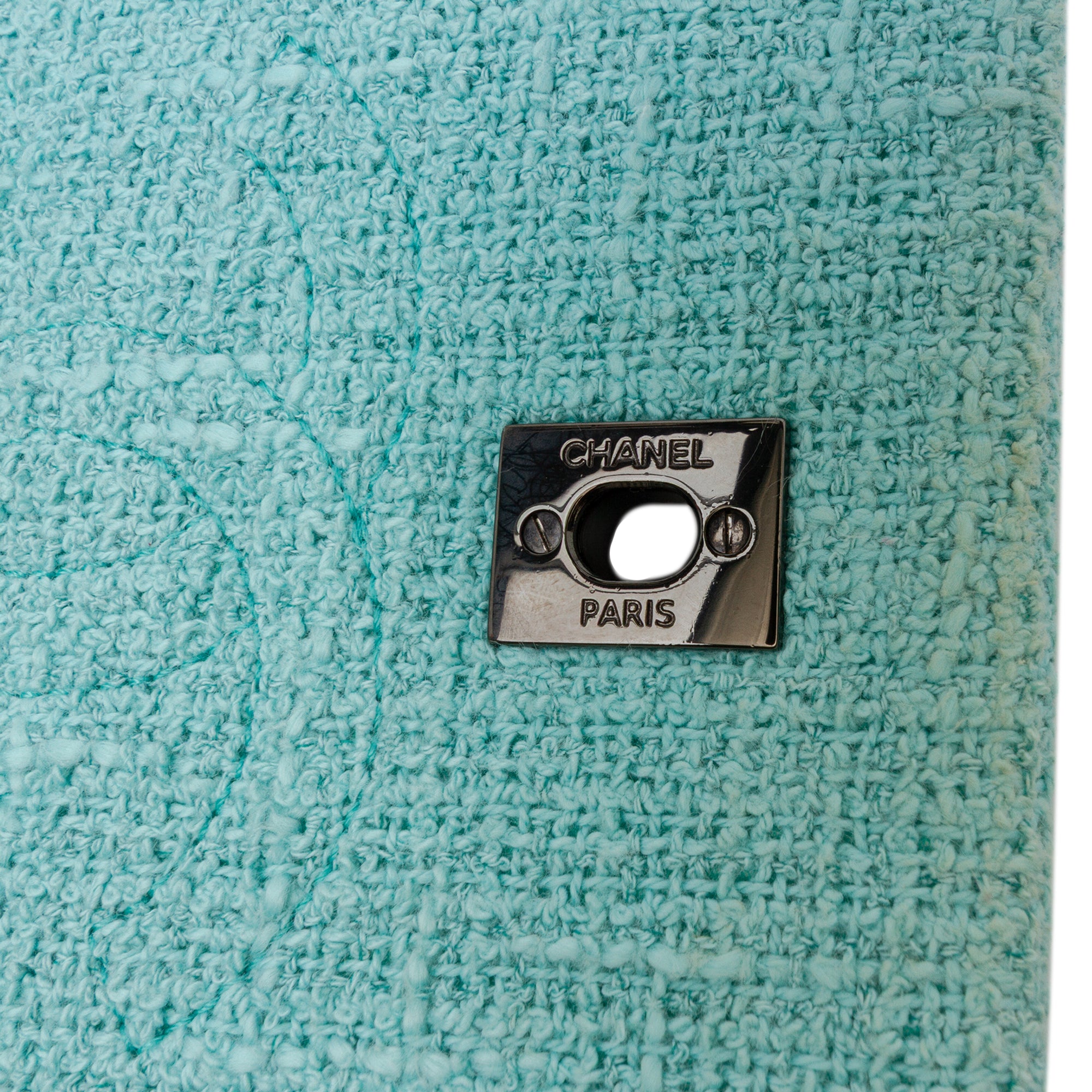 Chanel CC Quilted Bicolor Tweed Flap - image 6