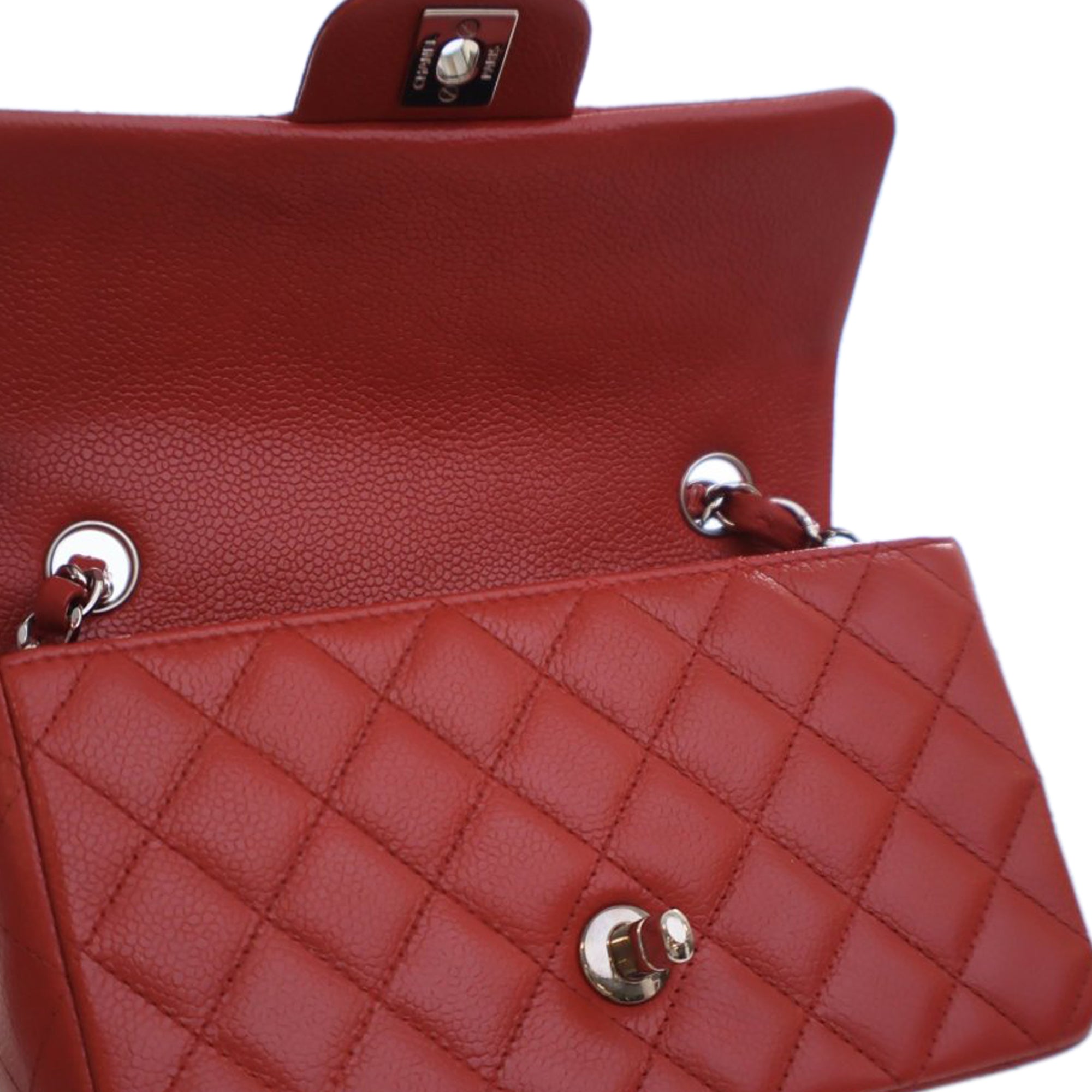 Chanel Mini Rectangular Classic Caviar Single Flap - image 12