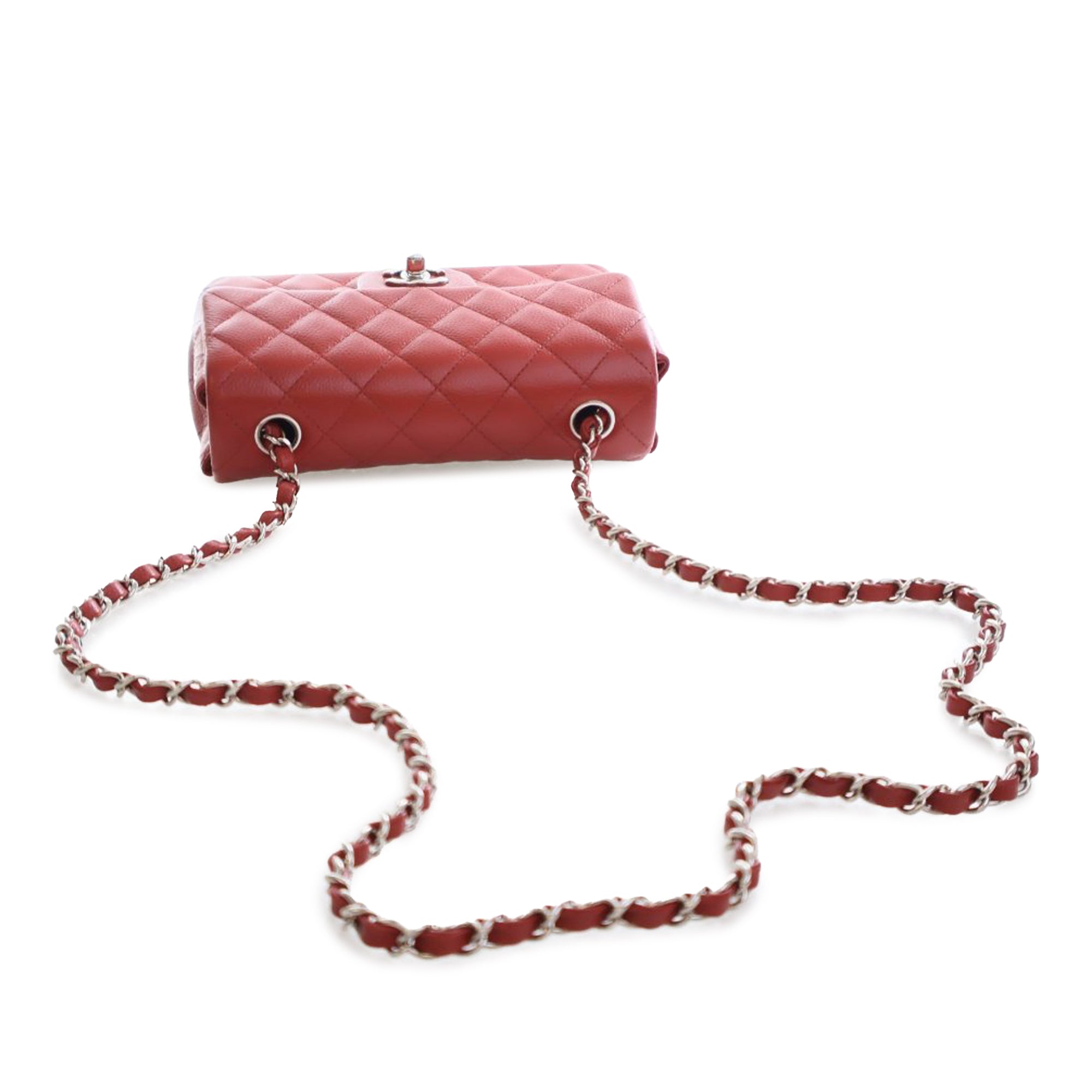 Chanel Mini Rectangular Classic Caviar Single Flap - image 13