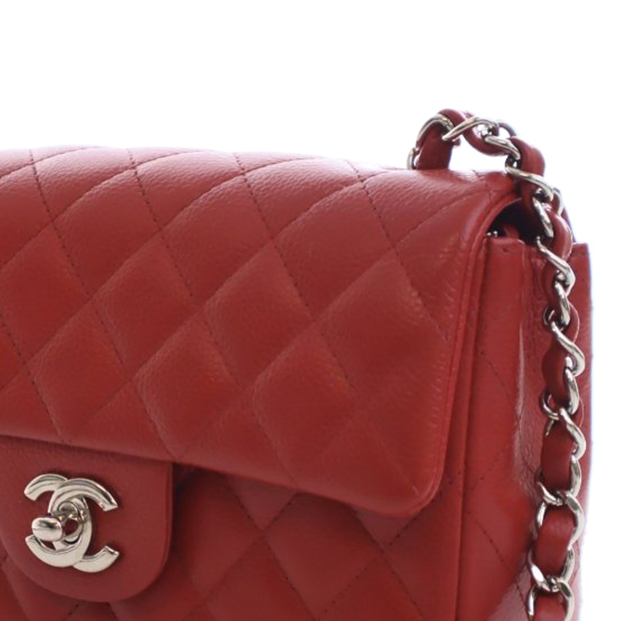 Chanel Mini Rectangular Classic Caviar Single Flap - image 7