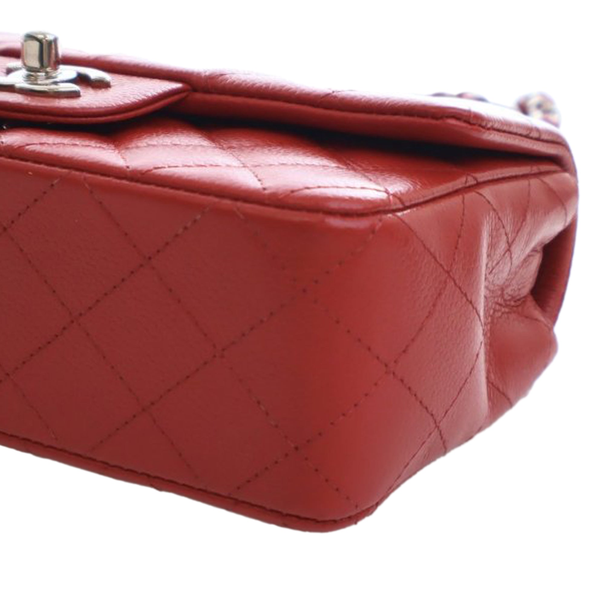 Chanel Mini Rectangular Classic Caviar Single Flap - image 8