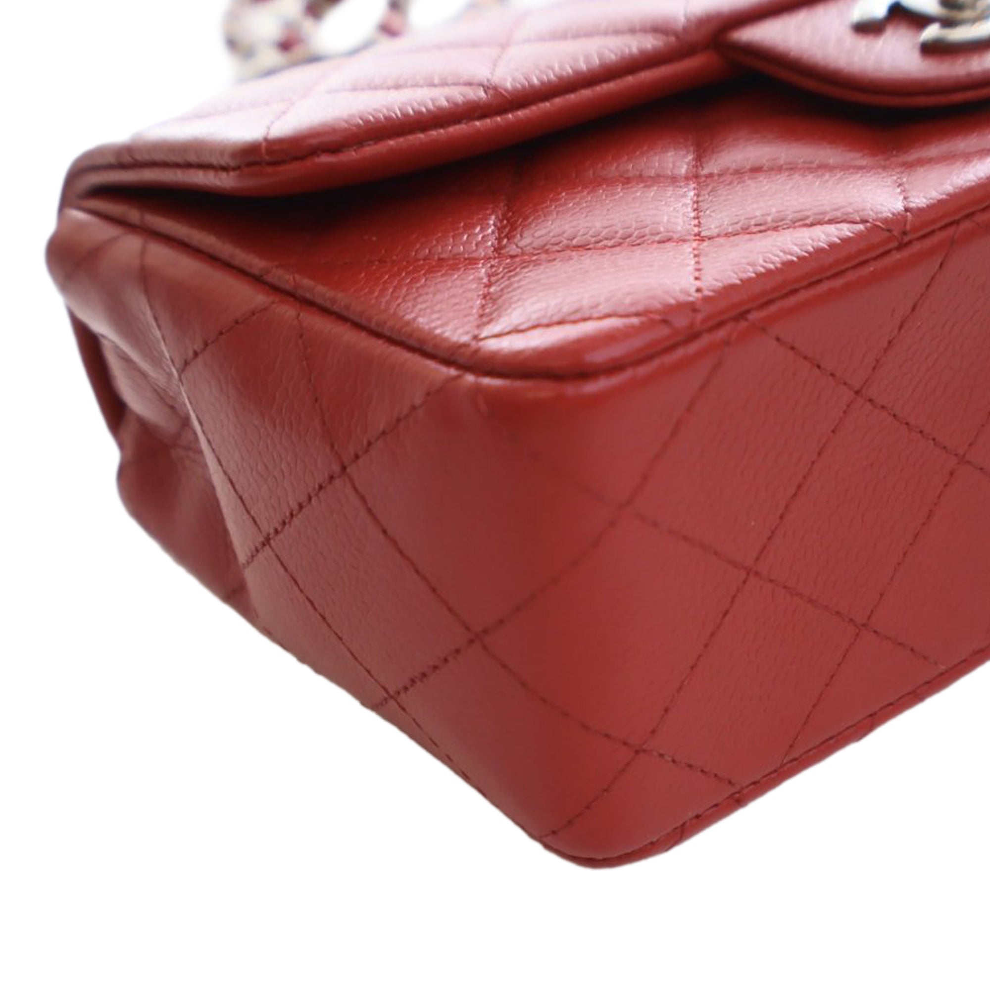 Chanel Mini Rectangular Classic Caviar Single Flap - image 9