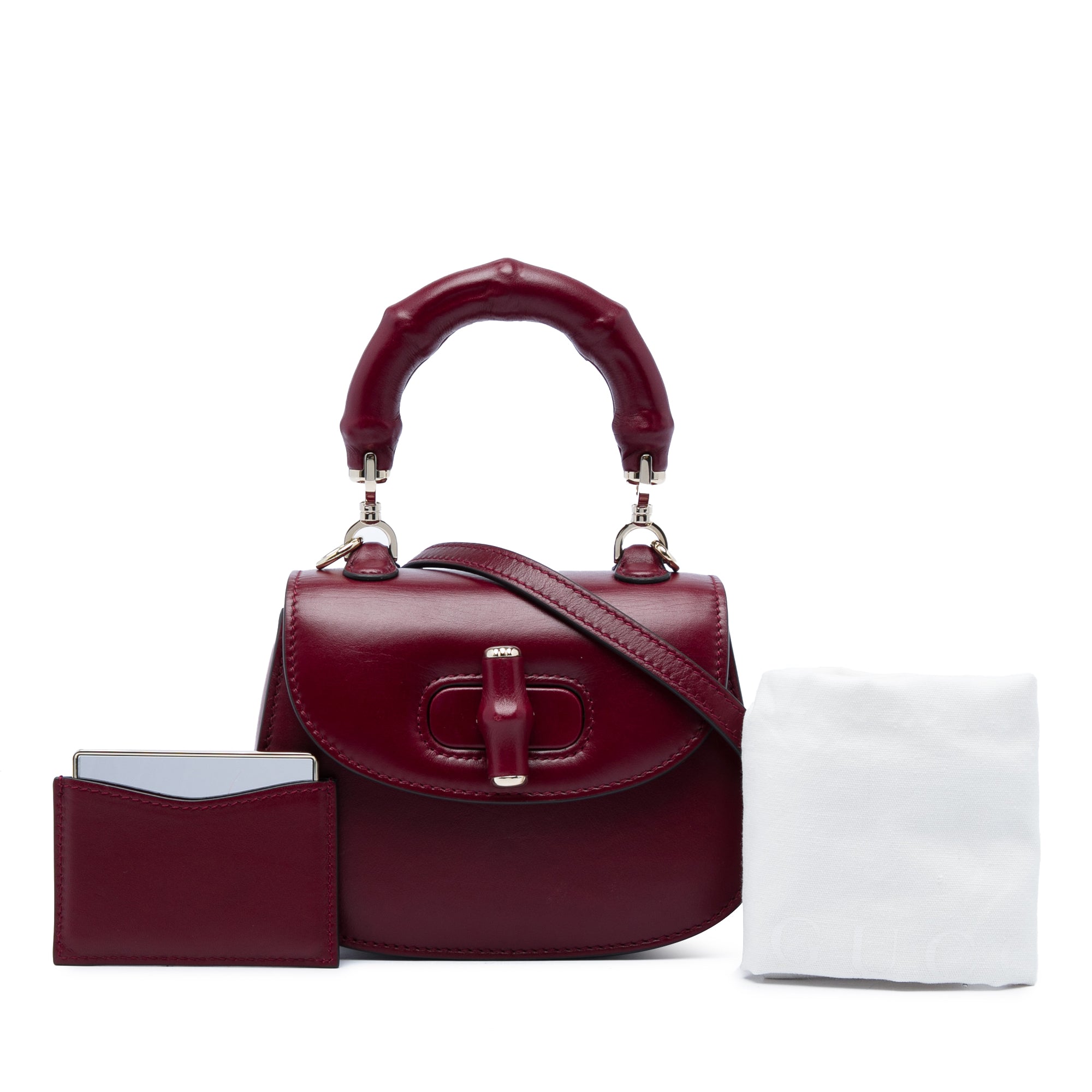 Gucci Mini Calfskin Bamboo Night - image 6