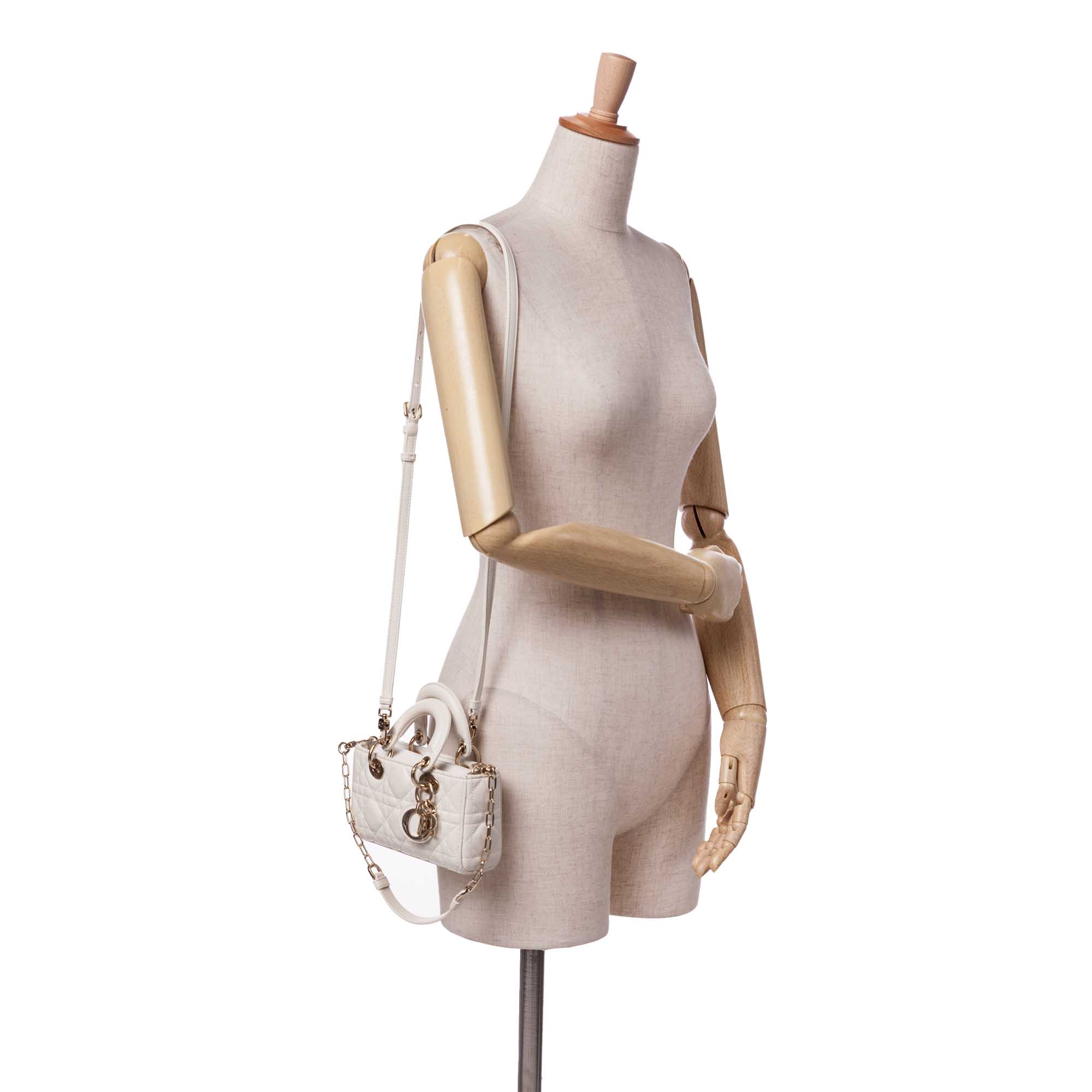 Dior Micro Lambskin Cannage Lady D Joy