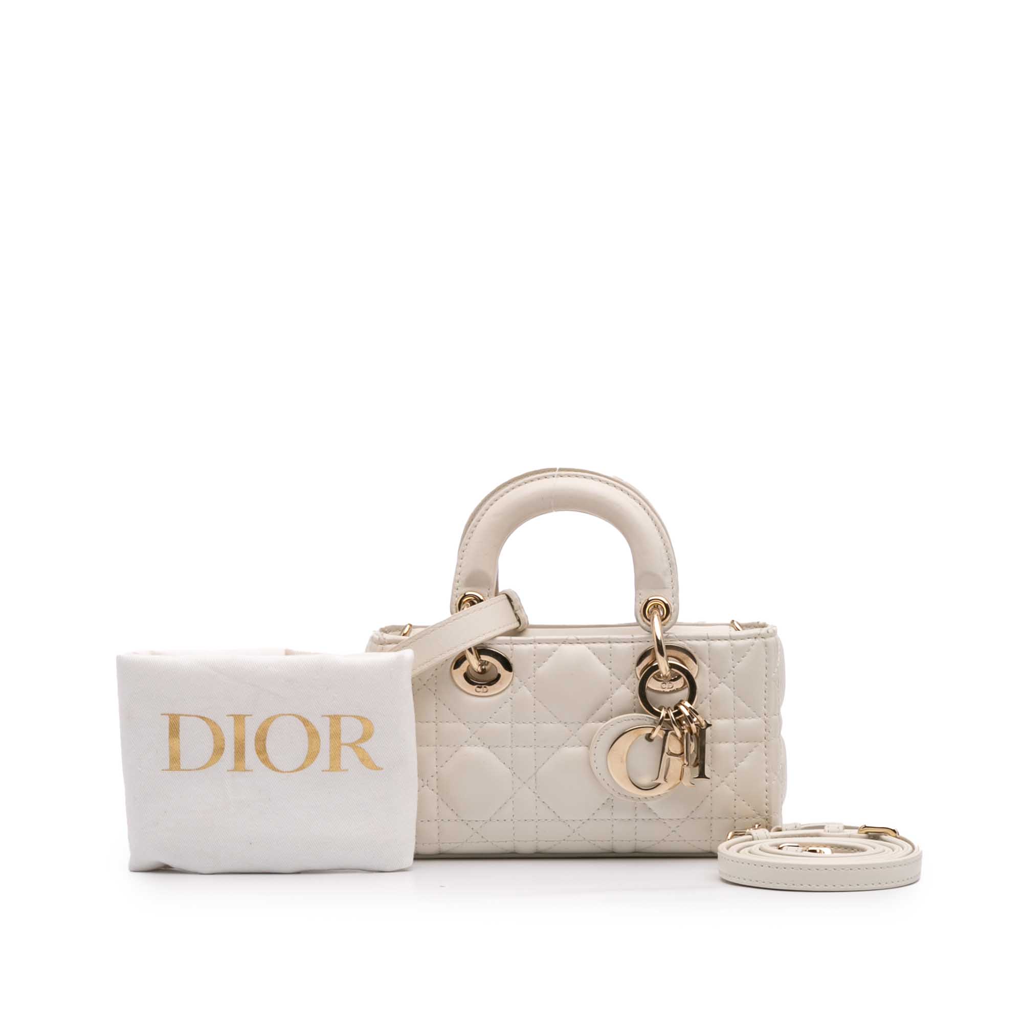 Dior Micro Lambskin Cannage Lady D Joy