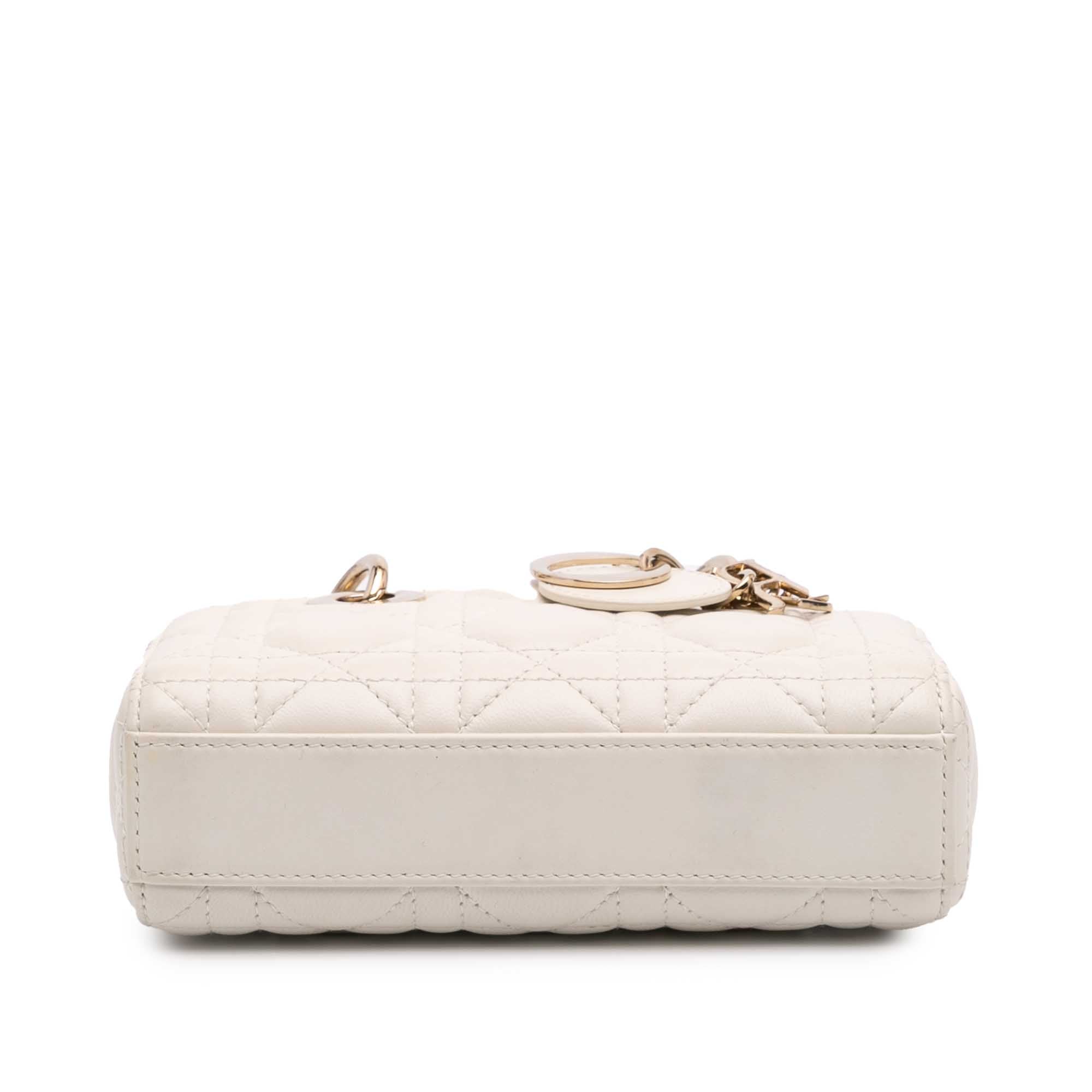 Dior Micro Lambskin Cannage Lady D Joy