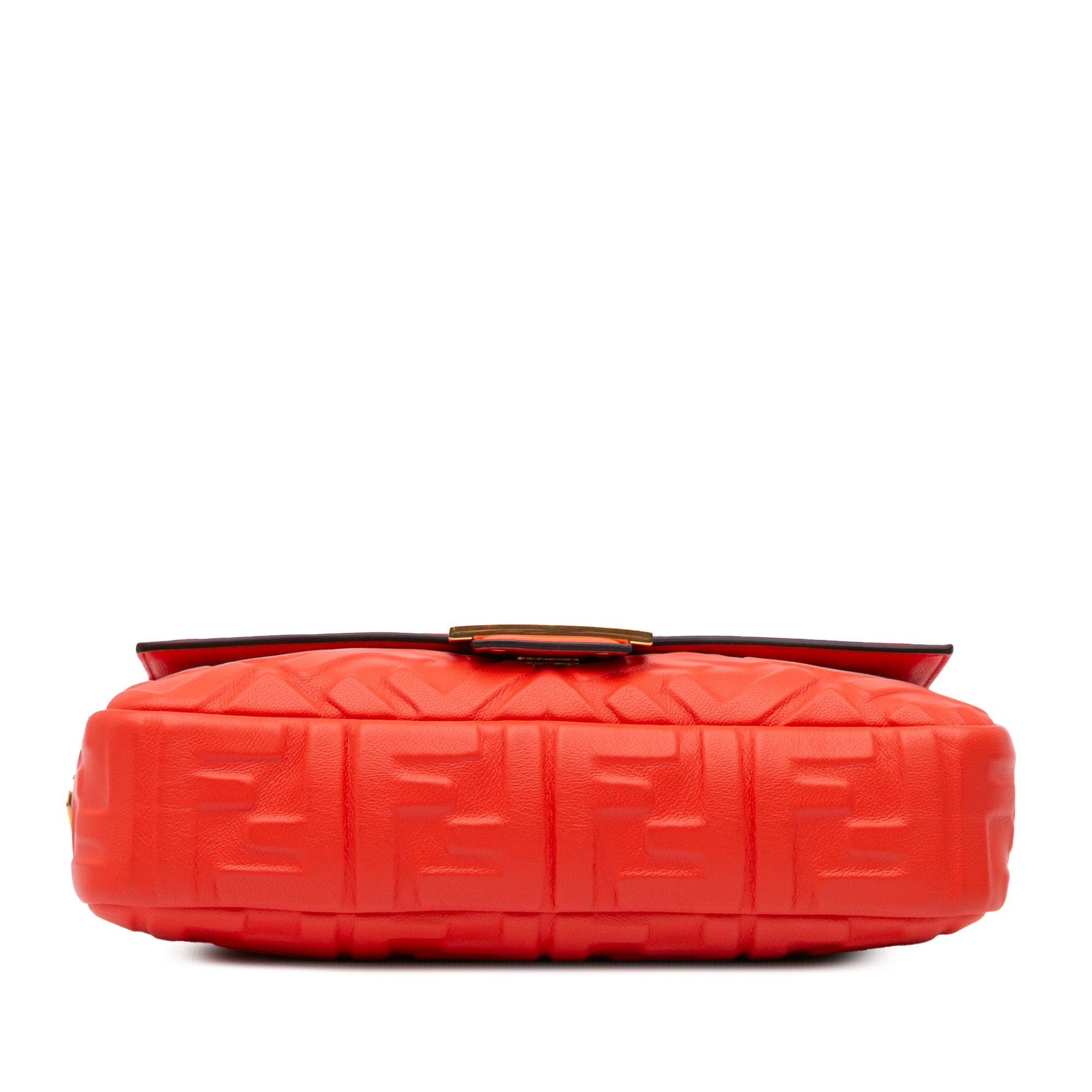 Fendi Zucca Embossed Leather Baguette Satchel - image 3