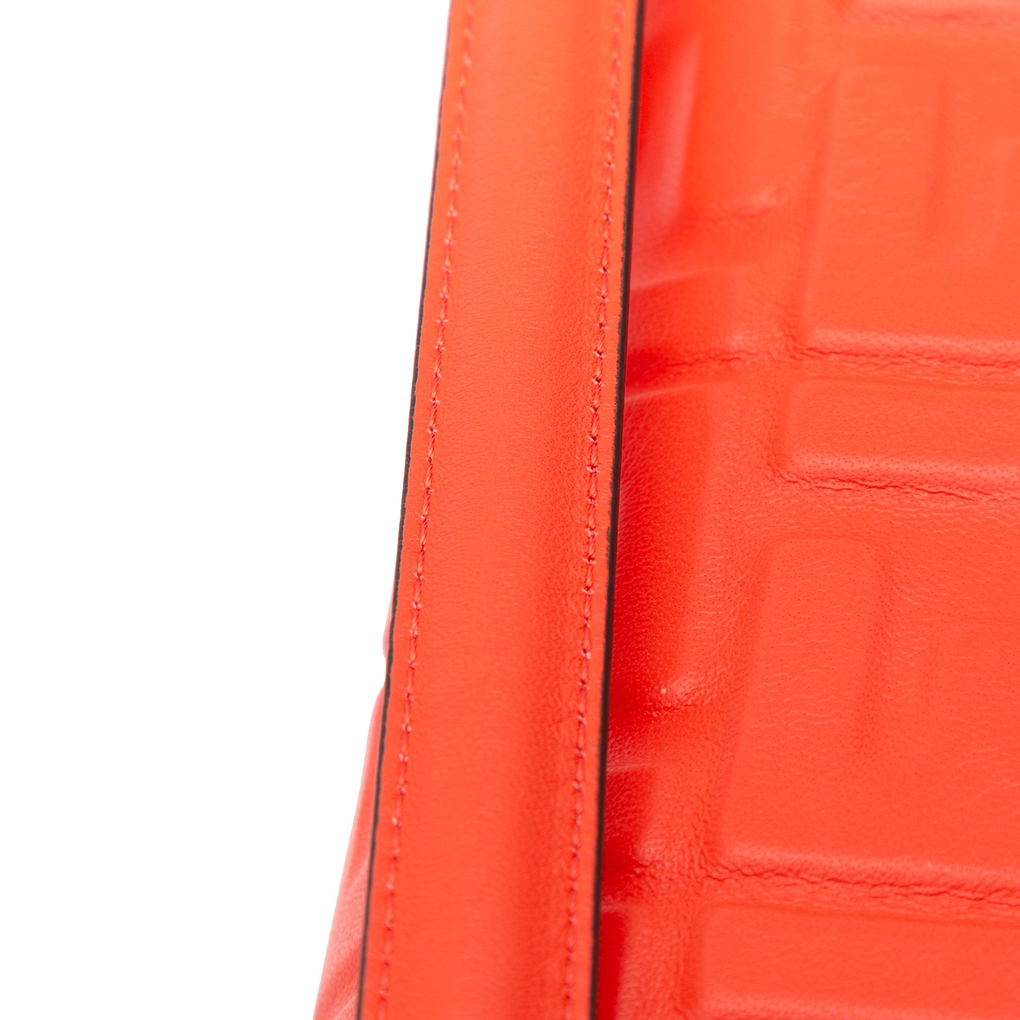 Fendi Zucca Embossed Leather Baguette Satchel - image 9