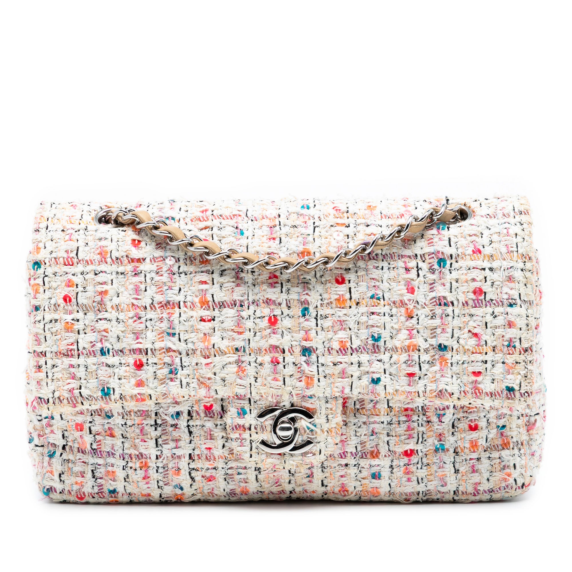 Chanel Medium Classic Tweed Double Flap - image 1