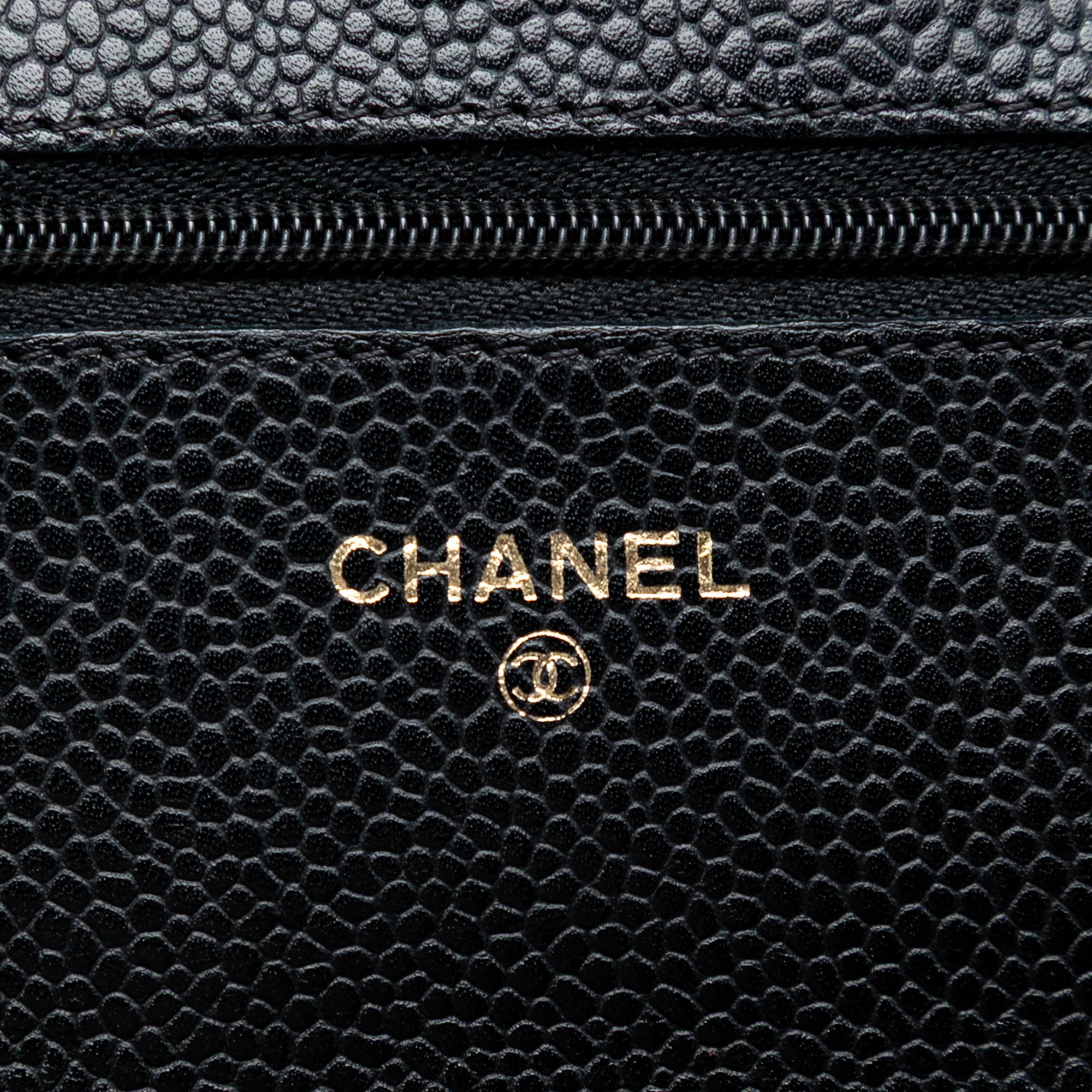 Chanel CC Quilted Caviar Wallet on Chain - image 5