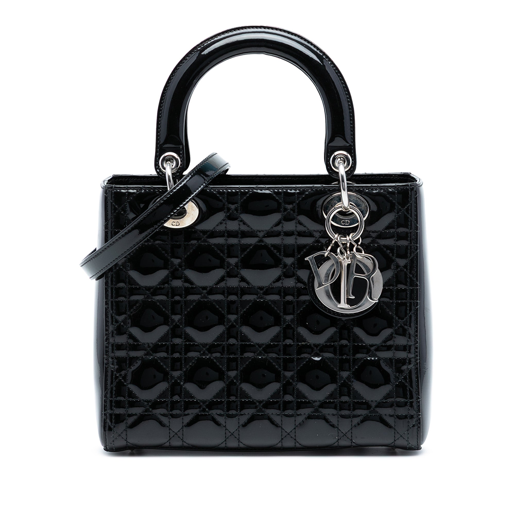 Dior Medium Patent Cannage Lady Dior - image 1