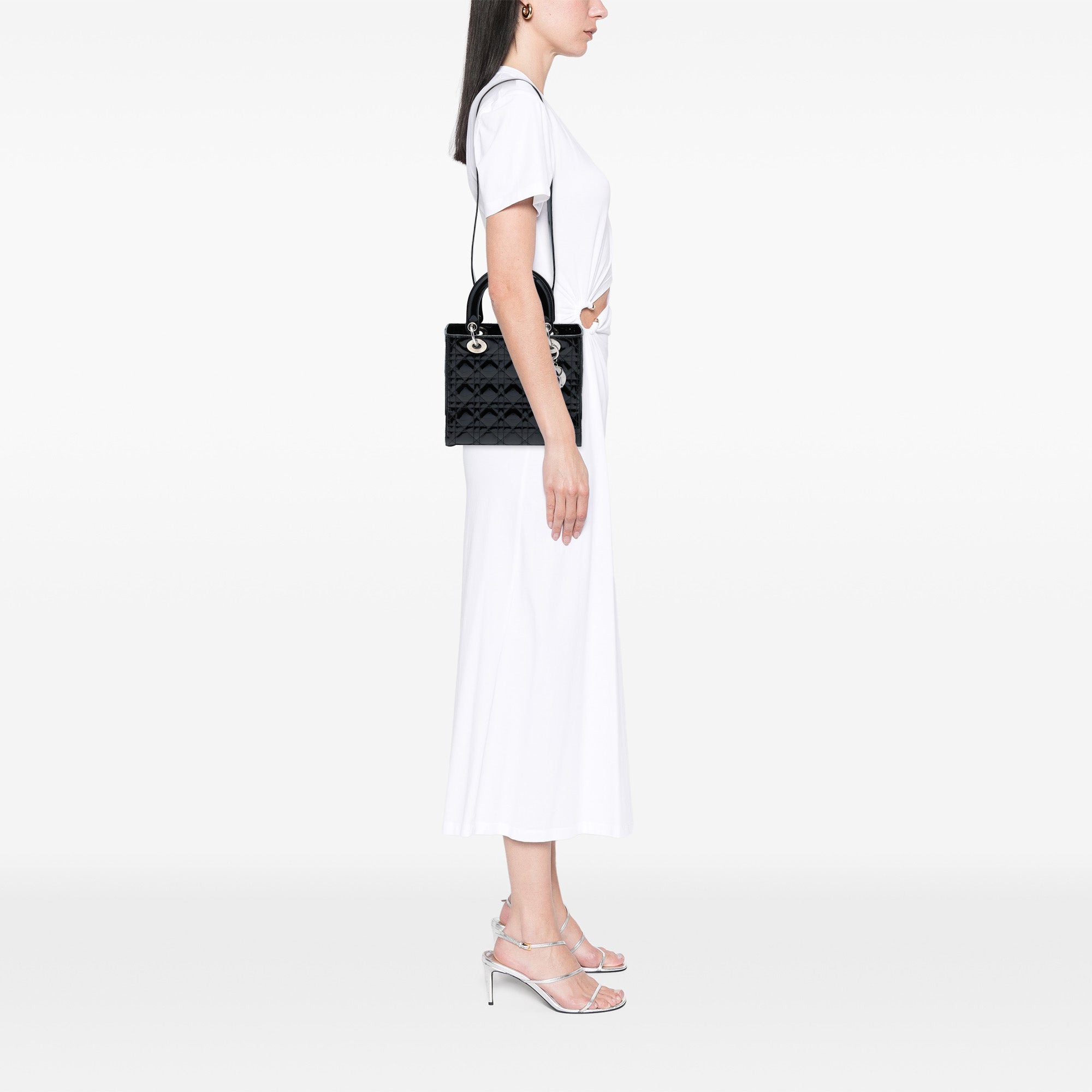 Dior Medium Patent Cannage Lady Dior - image 7