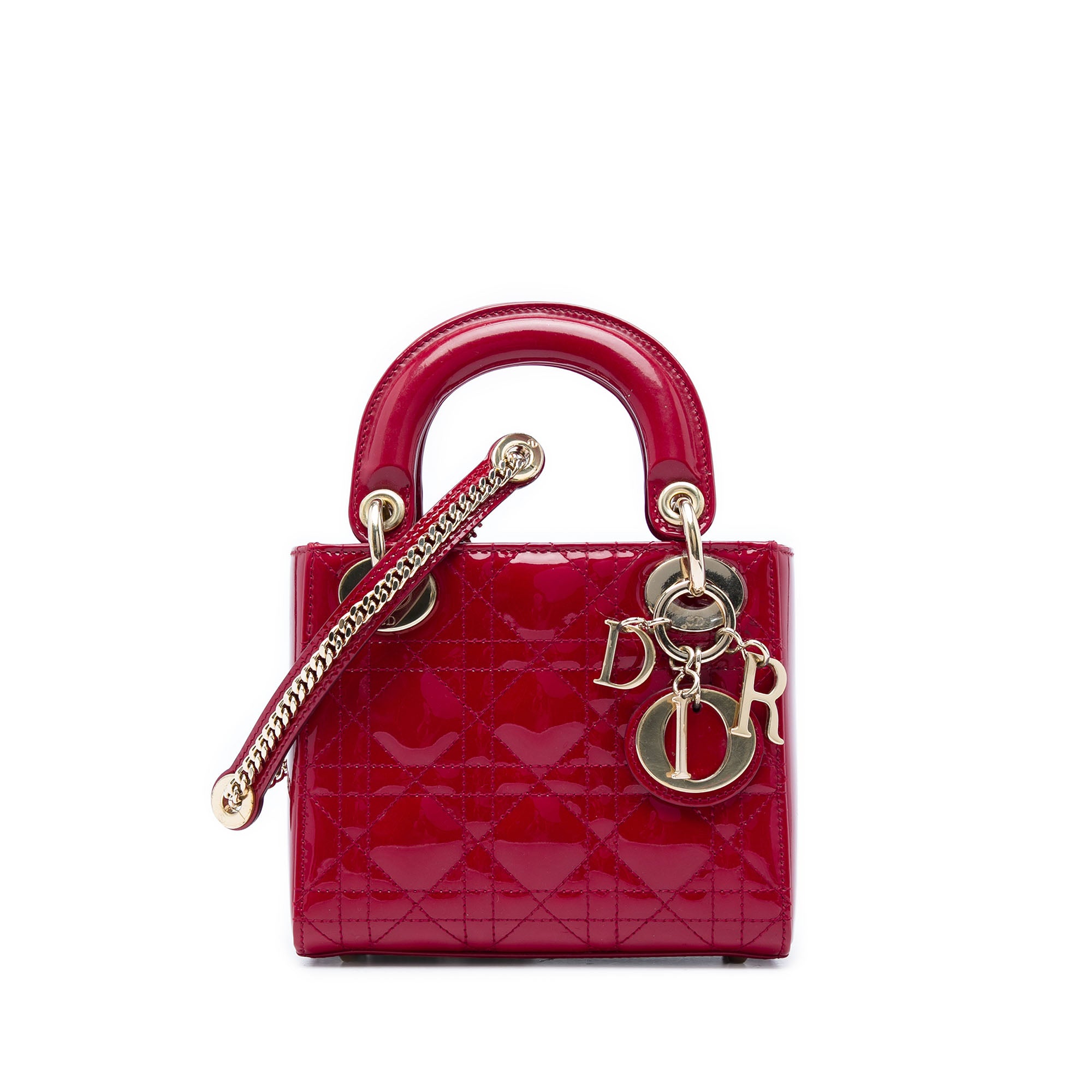 Dior Mini Patent Cannage Lady Dior - image 1
