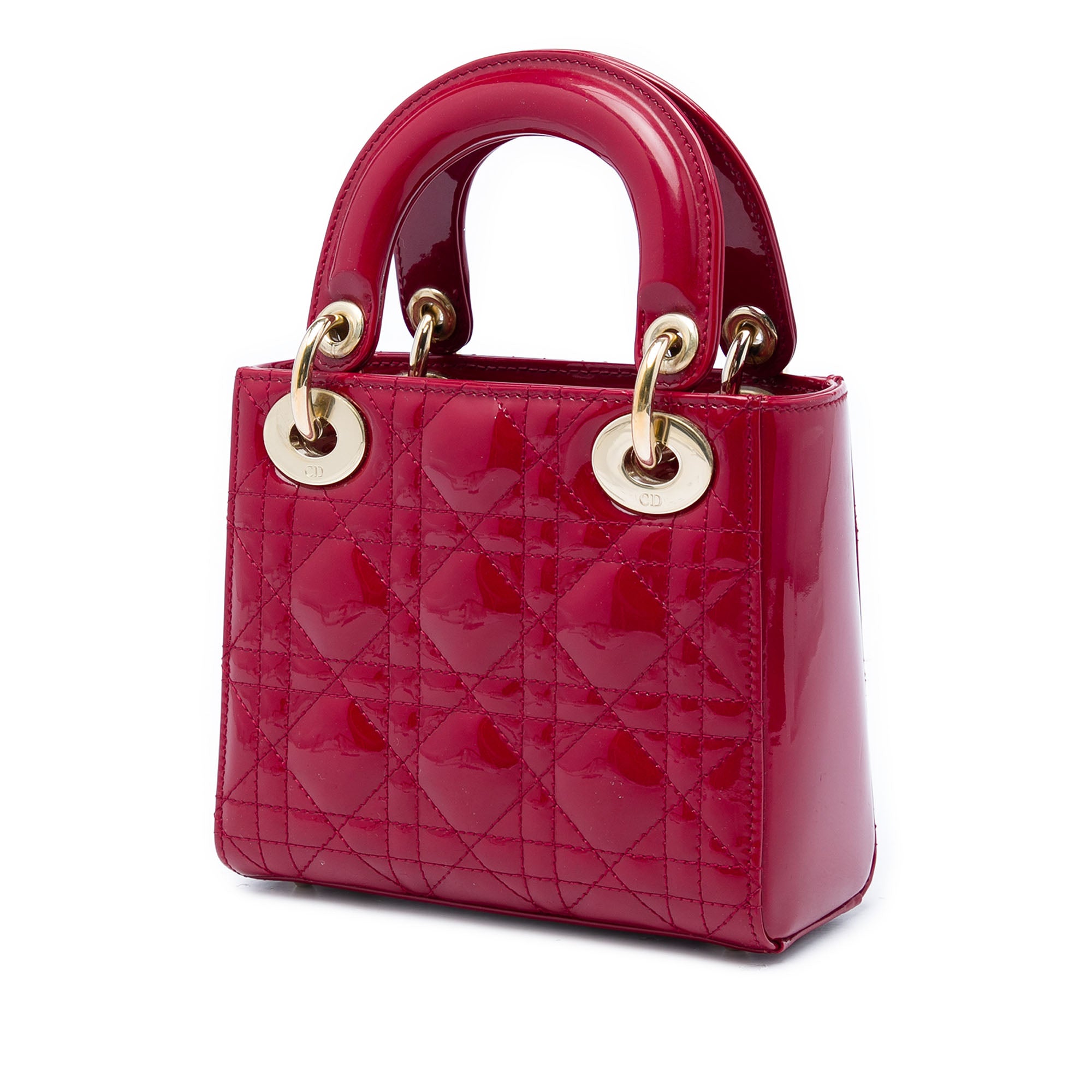 Dior Mini Patent Cannage Lady Dior - image 2