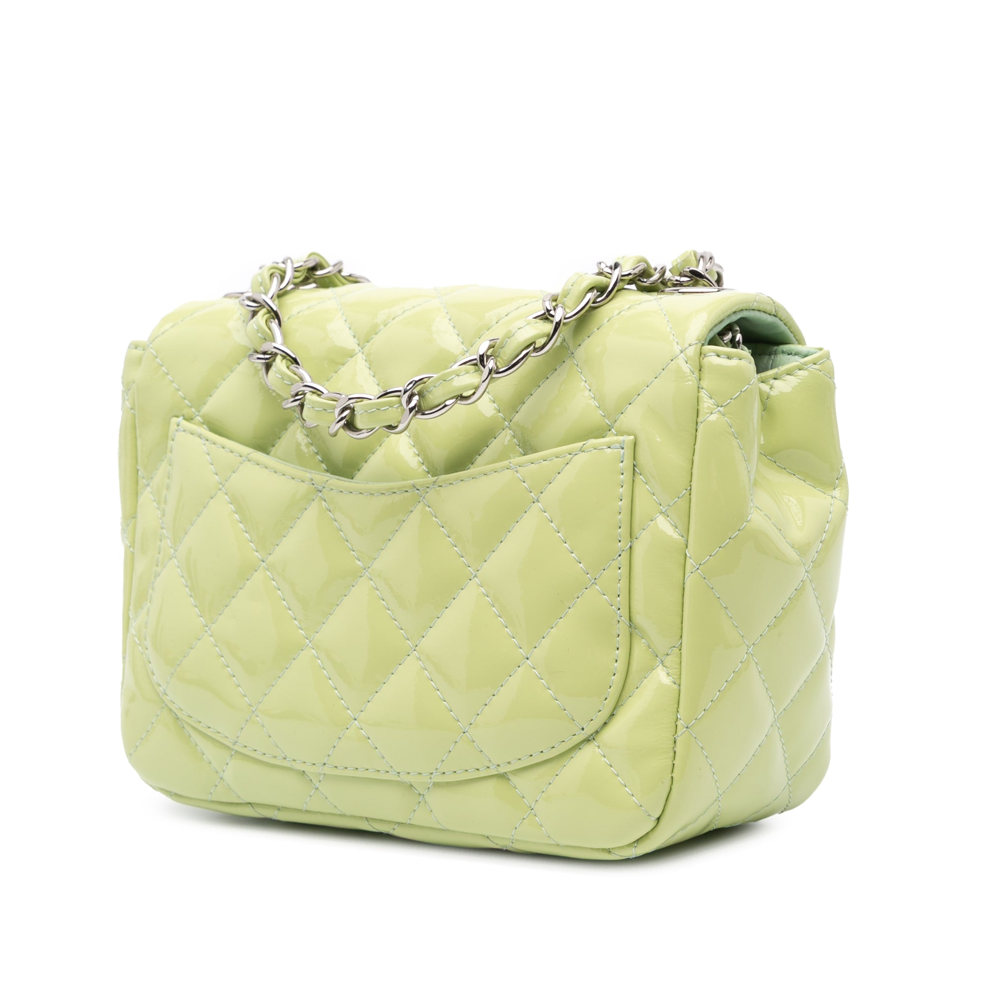 Chanel Mini Square Classic Patent Single Flap - image 2