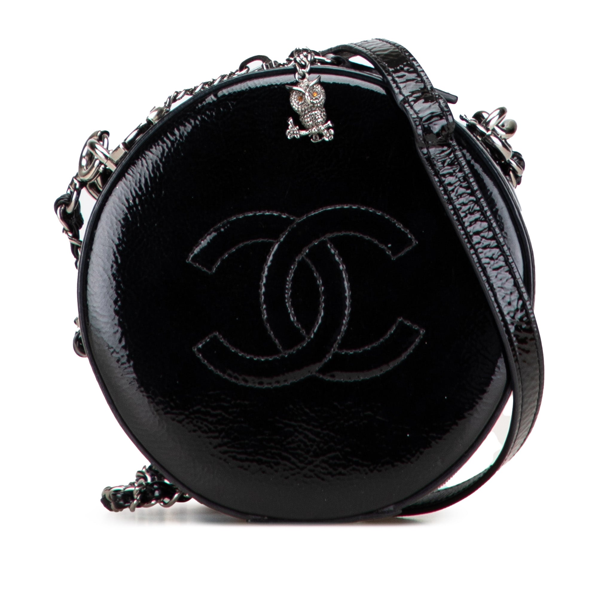 Chanel Patent Round As Earth Bag - image 1