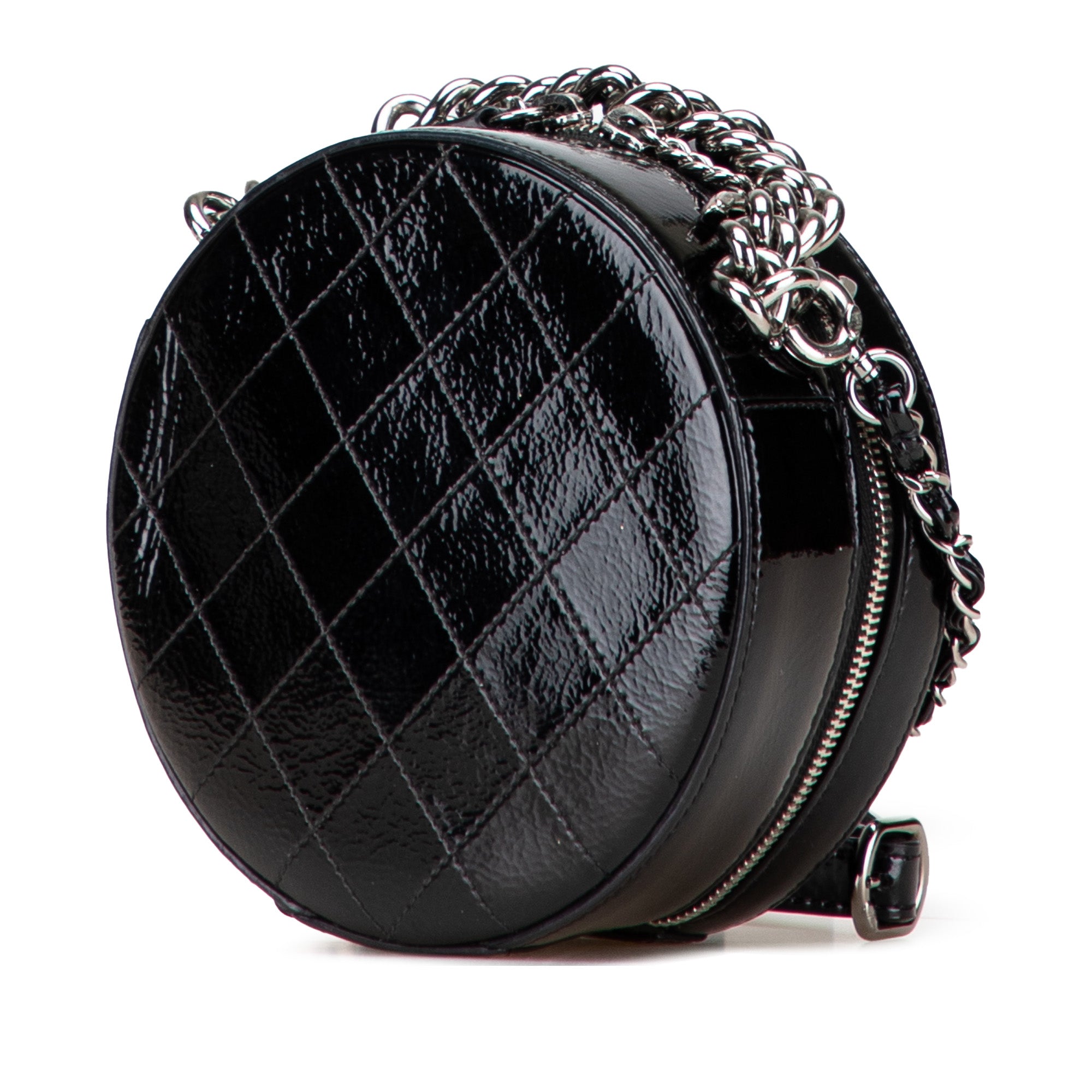 Chanel Patent Round As Earth Bag - image 2