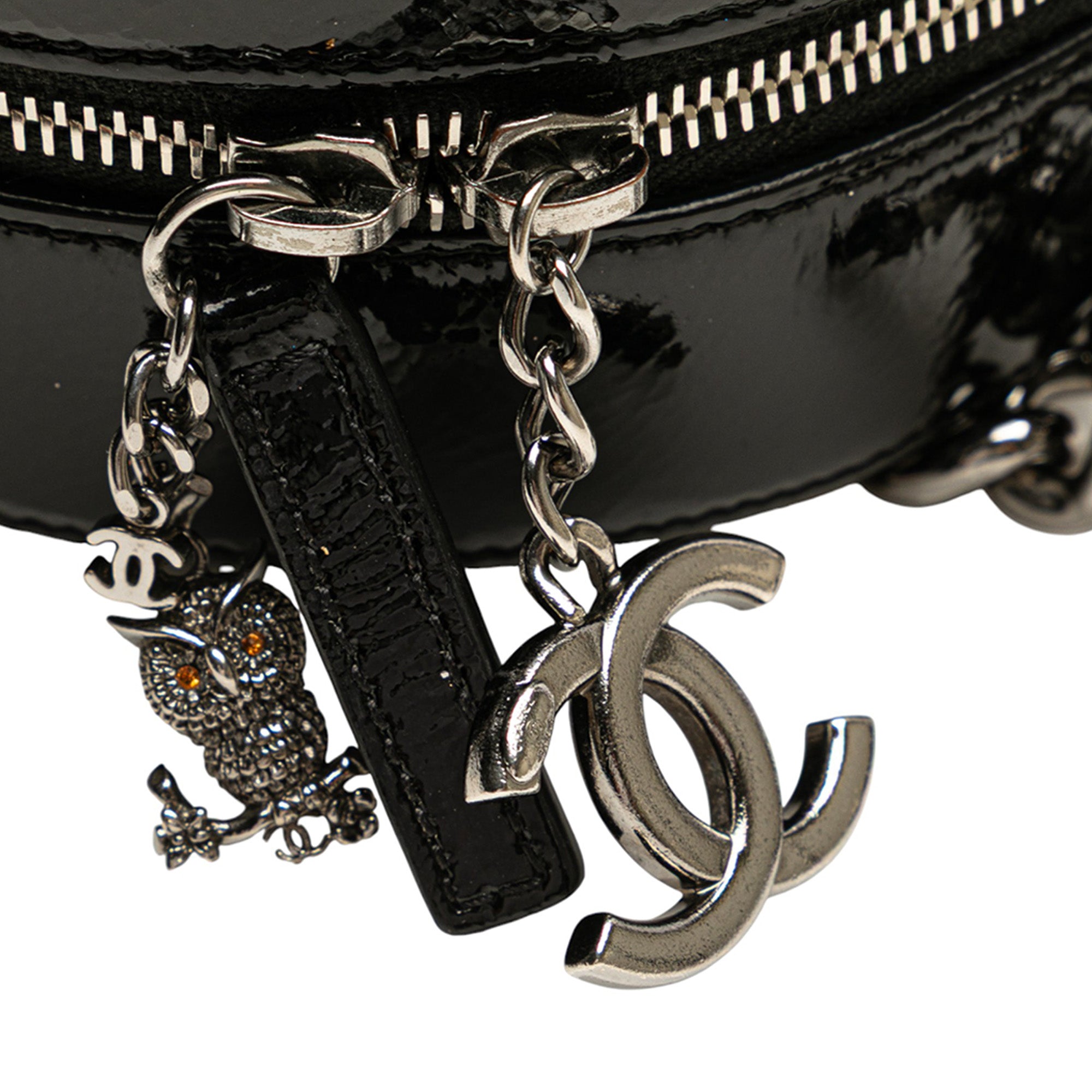 Chanel Patent Round As Earth Bag - image 7