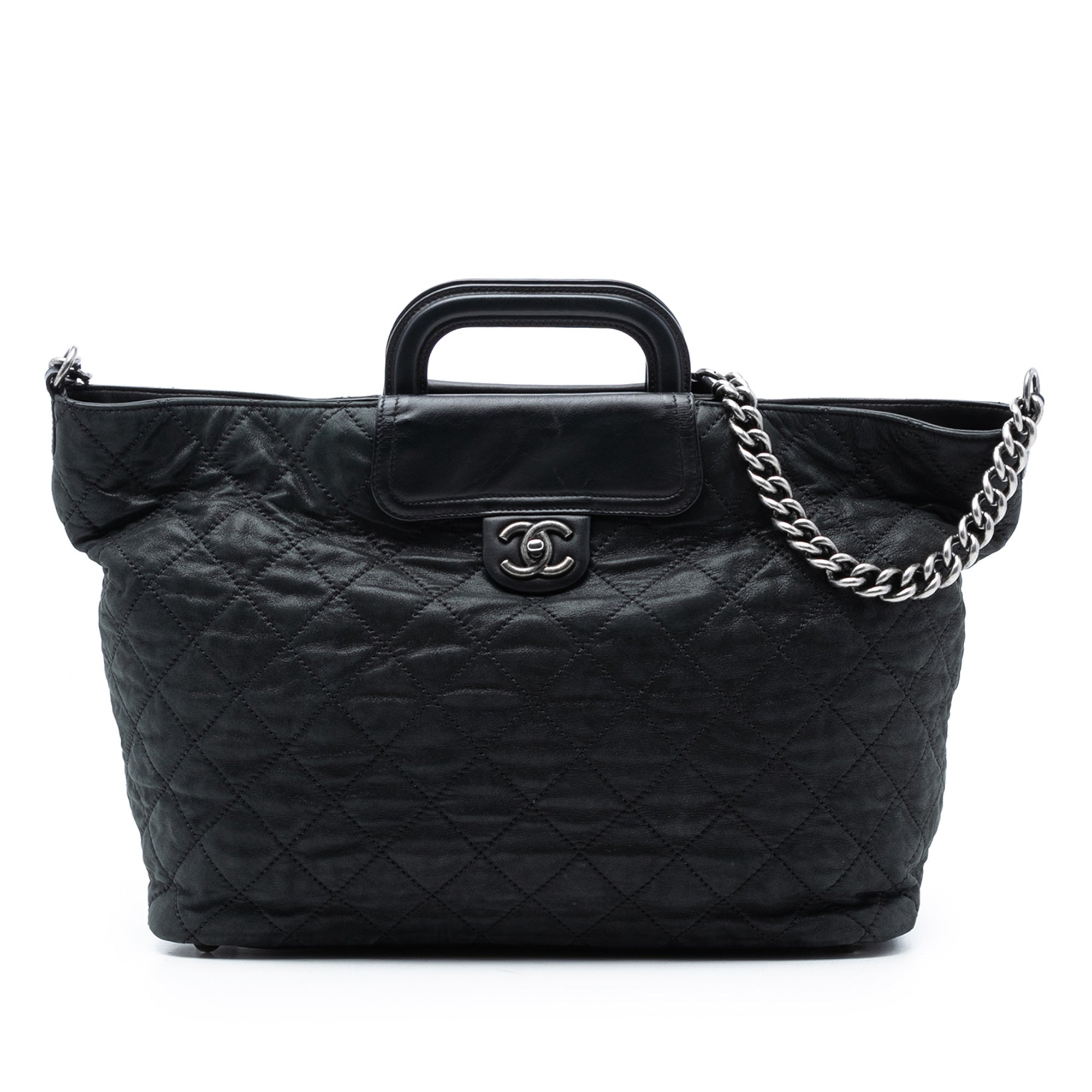 Chanel Large Iridescent Quilted Calfskin In The Mix Shopping Tote - image 1