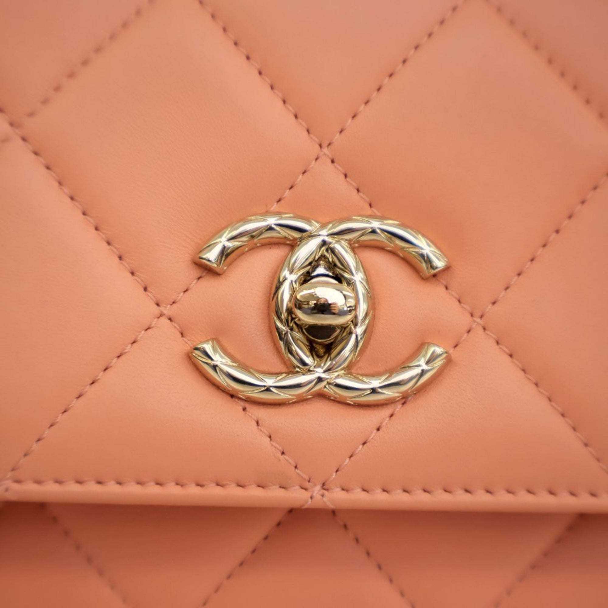 Chanel Small Lambskin Trendy CC Top Handle Bag - image 11