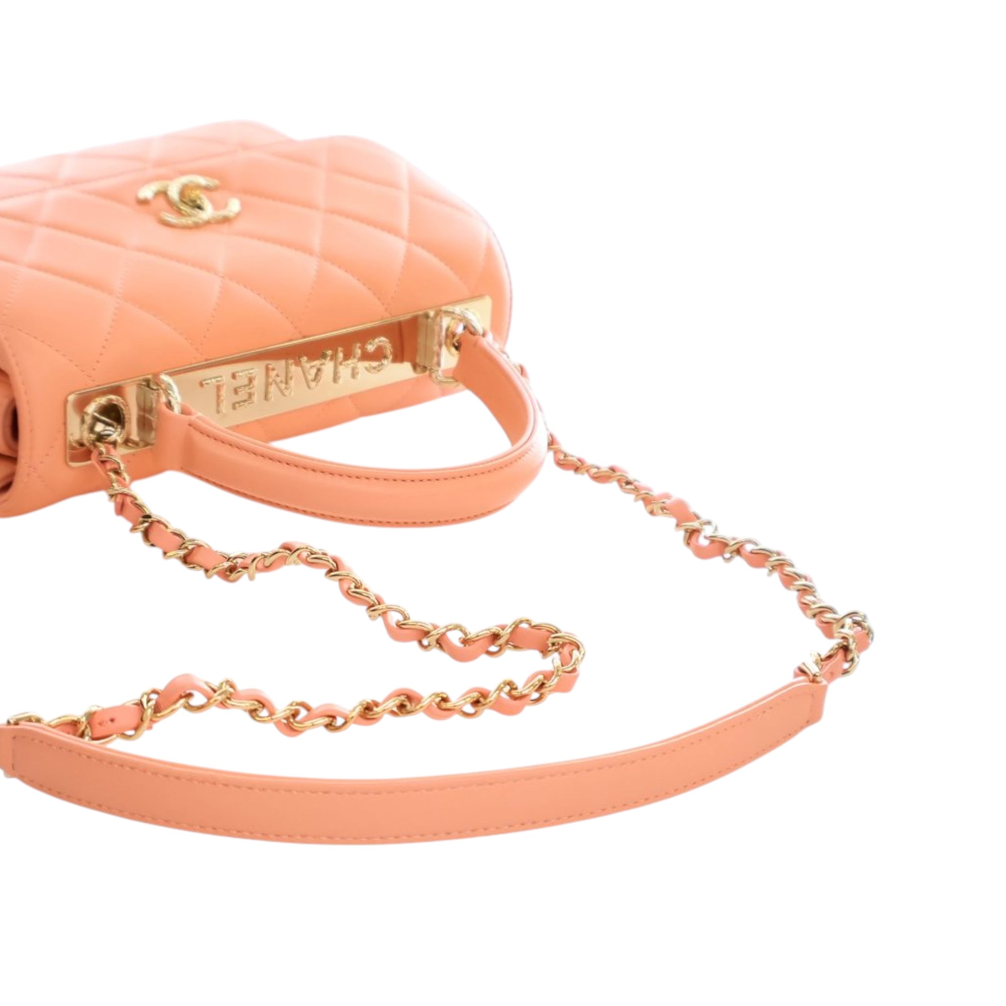 Chanel Small Lambskin Trendy CC Top Handle Bag - image 12