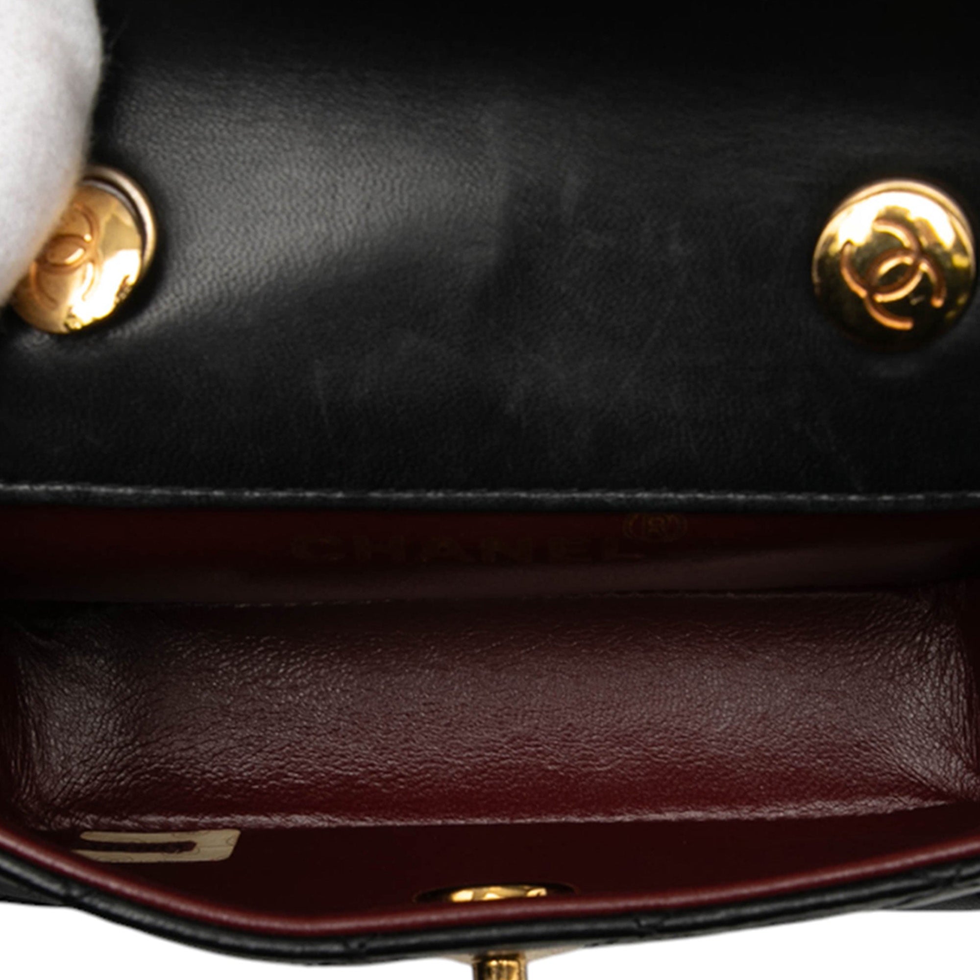Chanel Mini CC Quilted Lambskin Flap - image 4