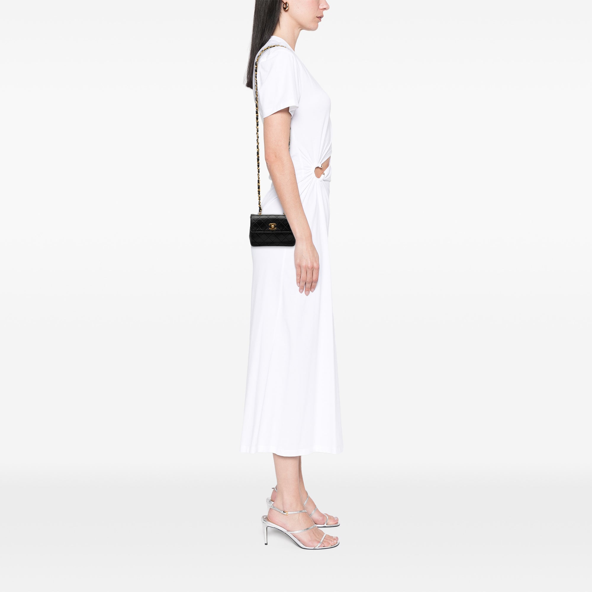 Chanel Mini CC Quilted Lambskin Flap - image 7